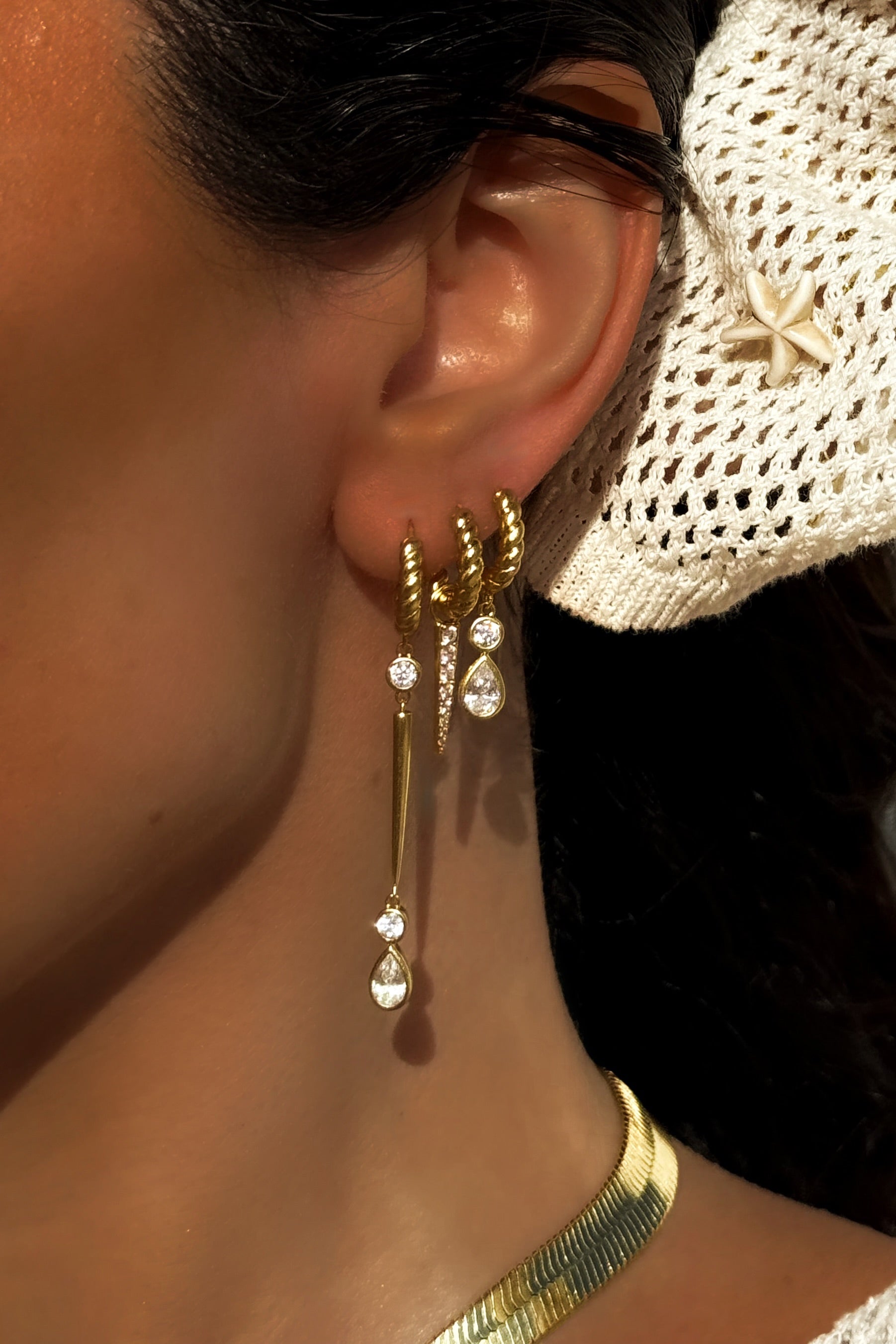 Syrah Hoops Medium أقراط حلقية سيراه متوسطة الحجم