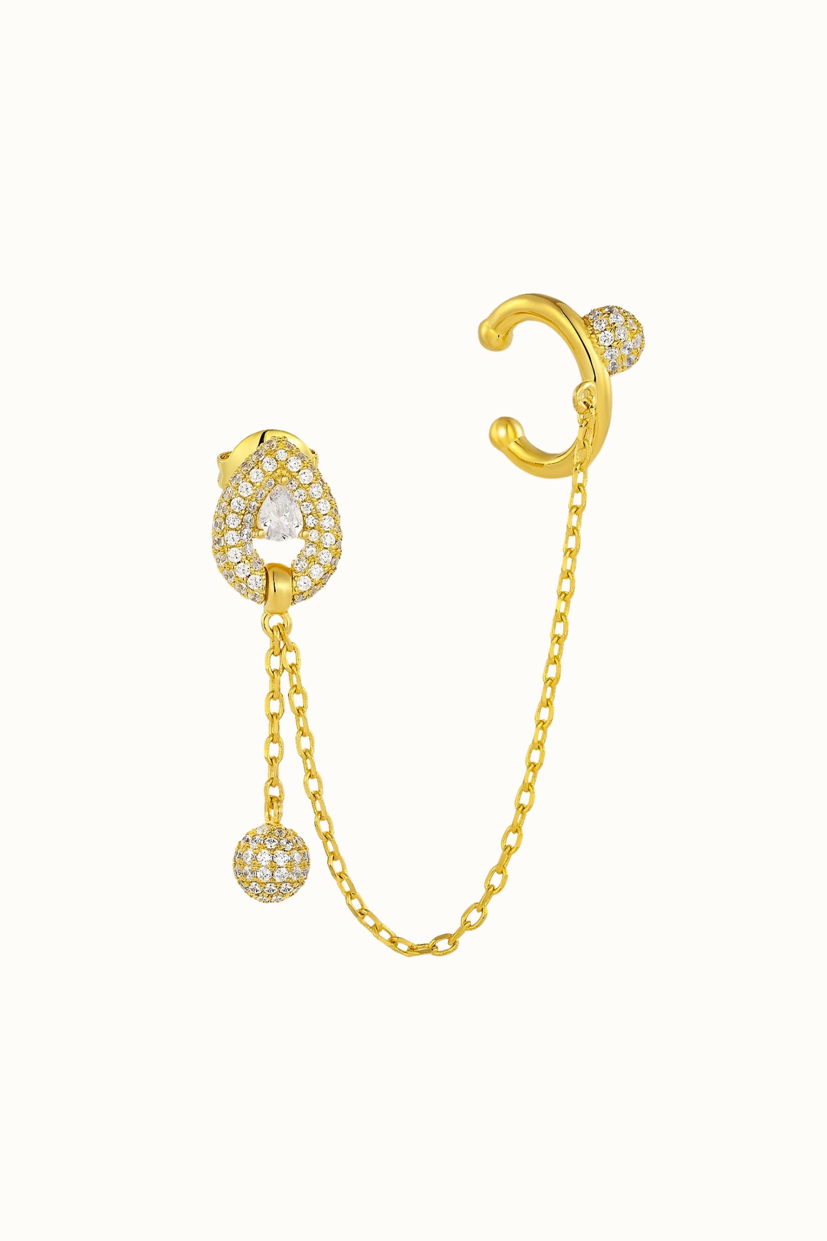 Defiant Single Earring Chain