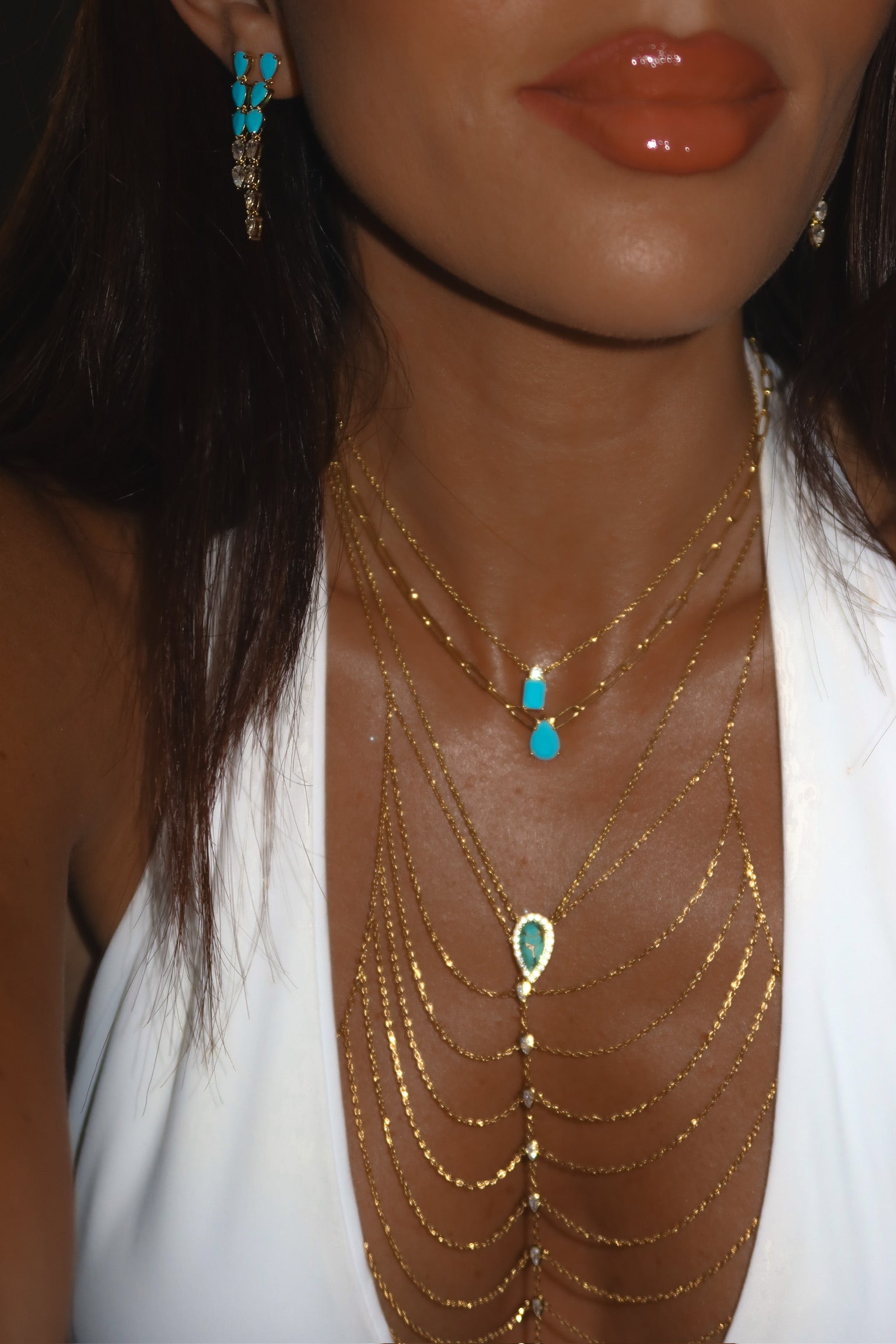 Persian Turquoise Stone Necklace