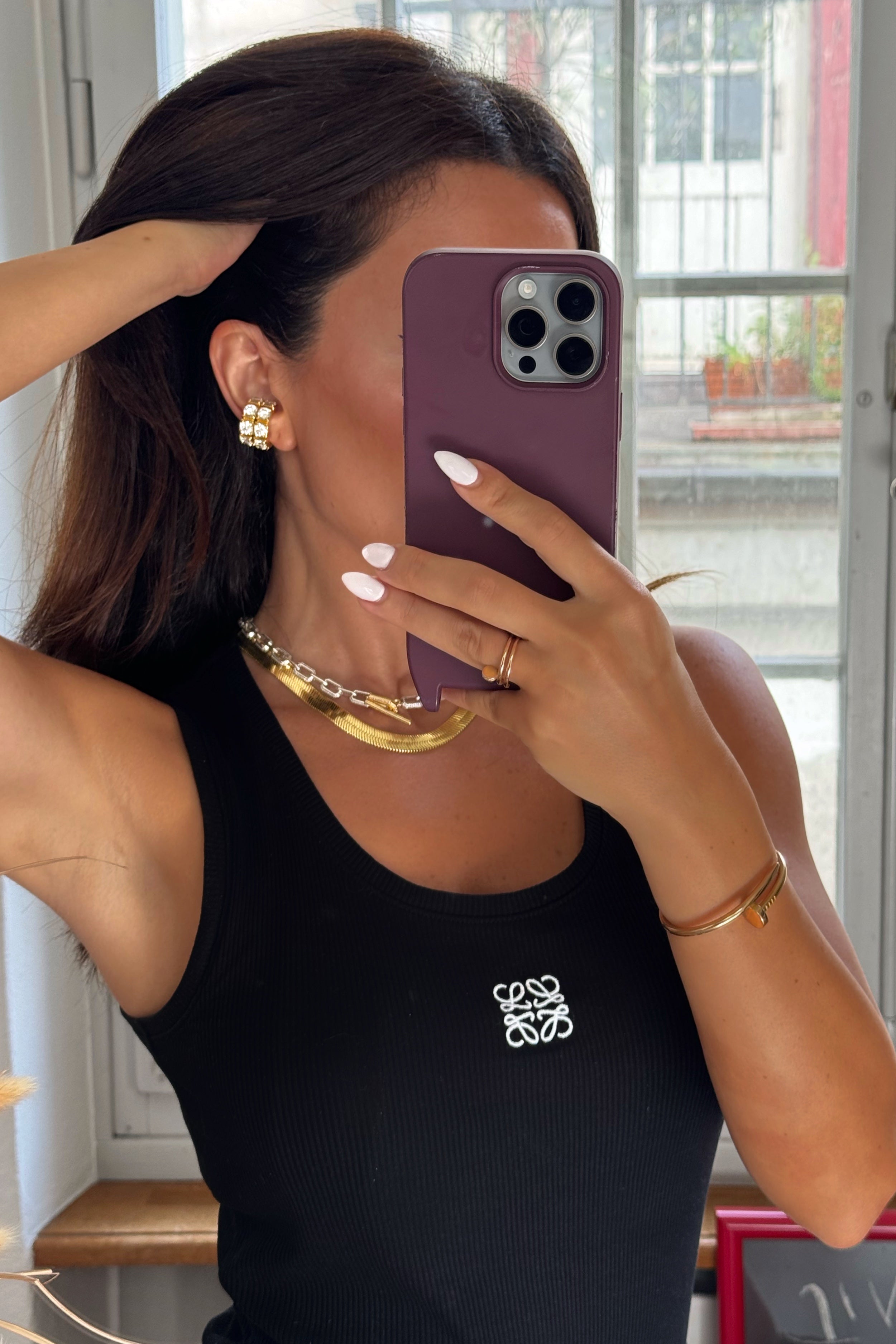 Chunky Gold Ear Cuff سوار أذن ذهبي سميك