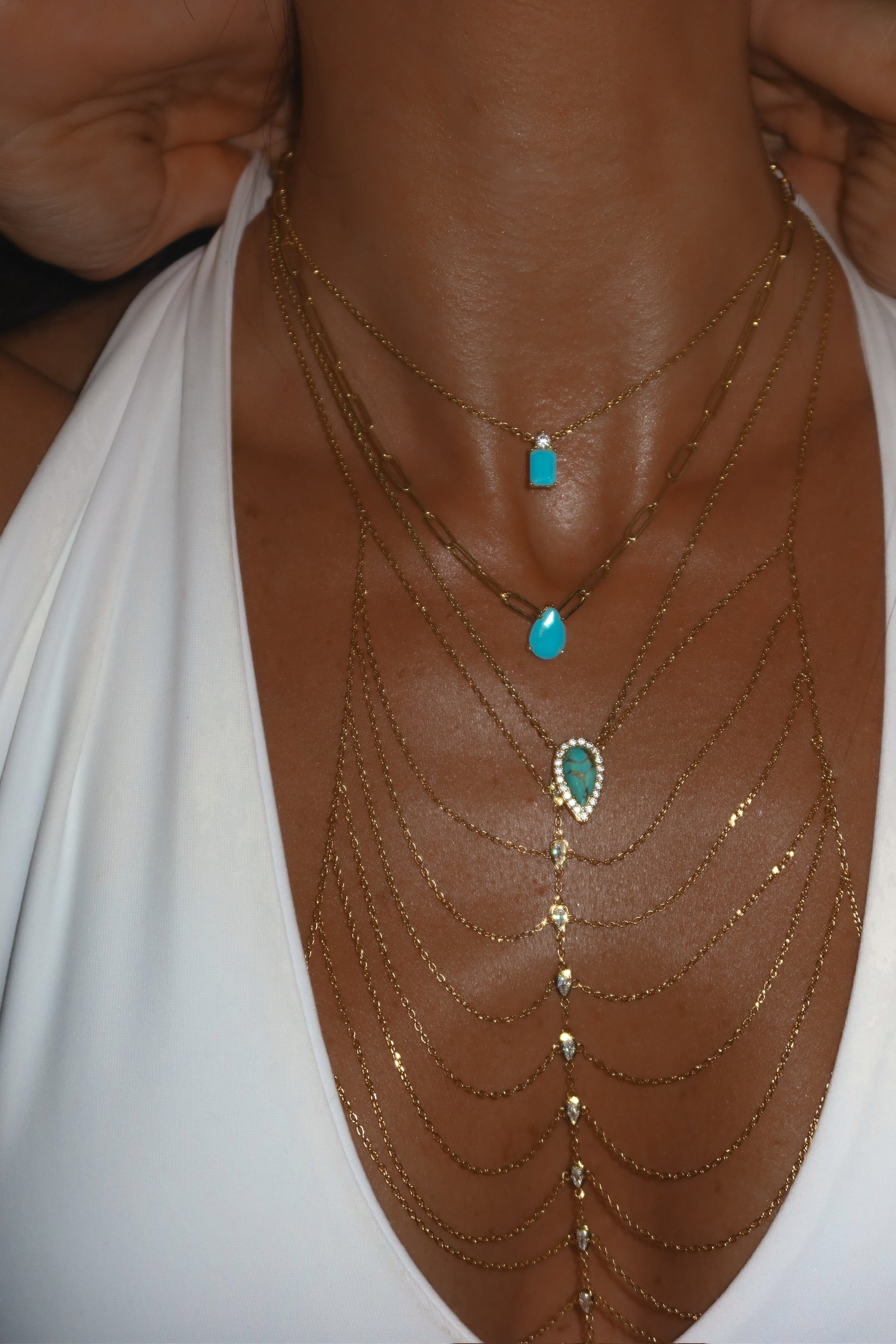 Persian Turquoise Stone Necklace