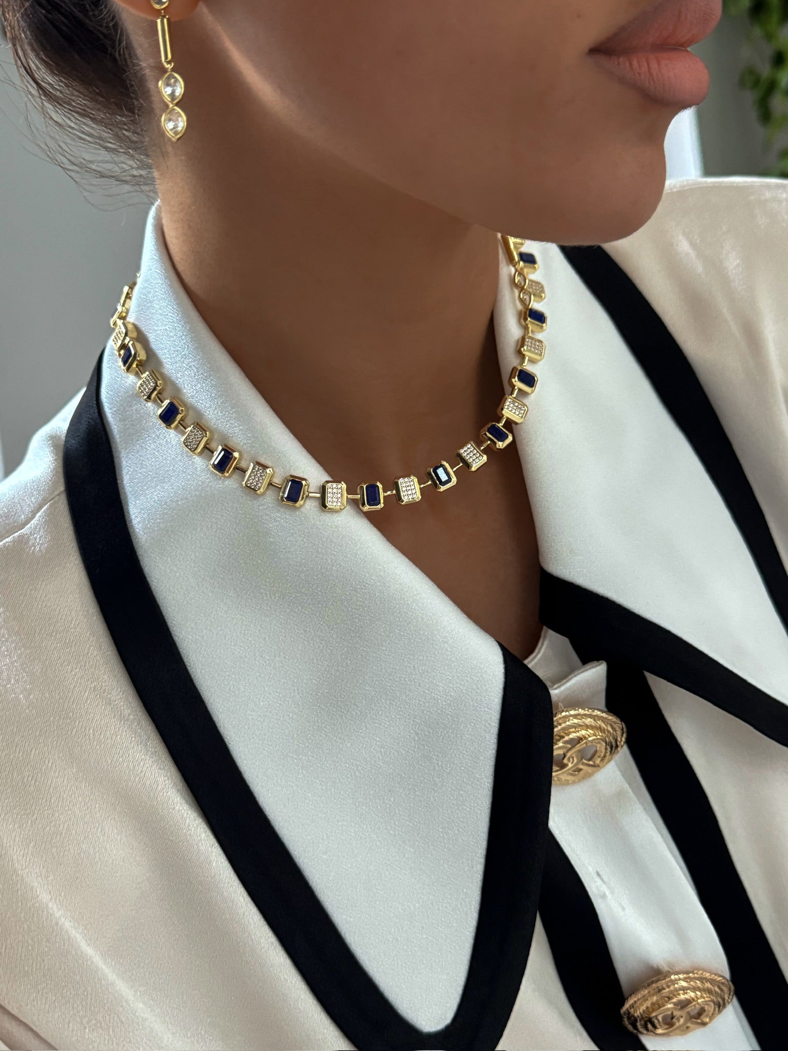 Mara Lapis Emerald Necklace