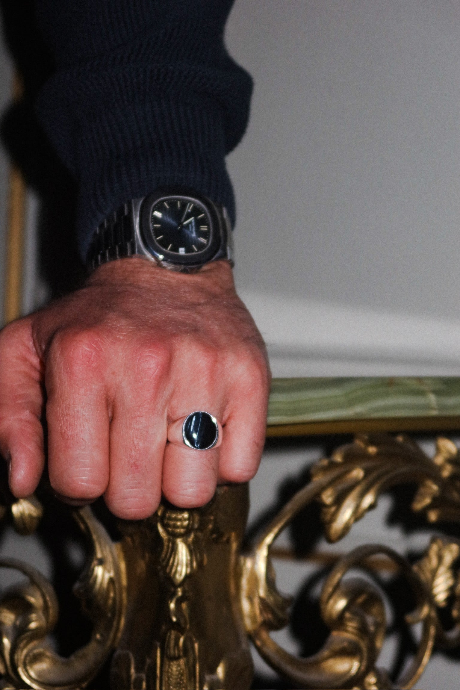 Ain AL Sagr Oval Ring خاتم عين الصقر البيضاوي