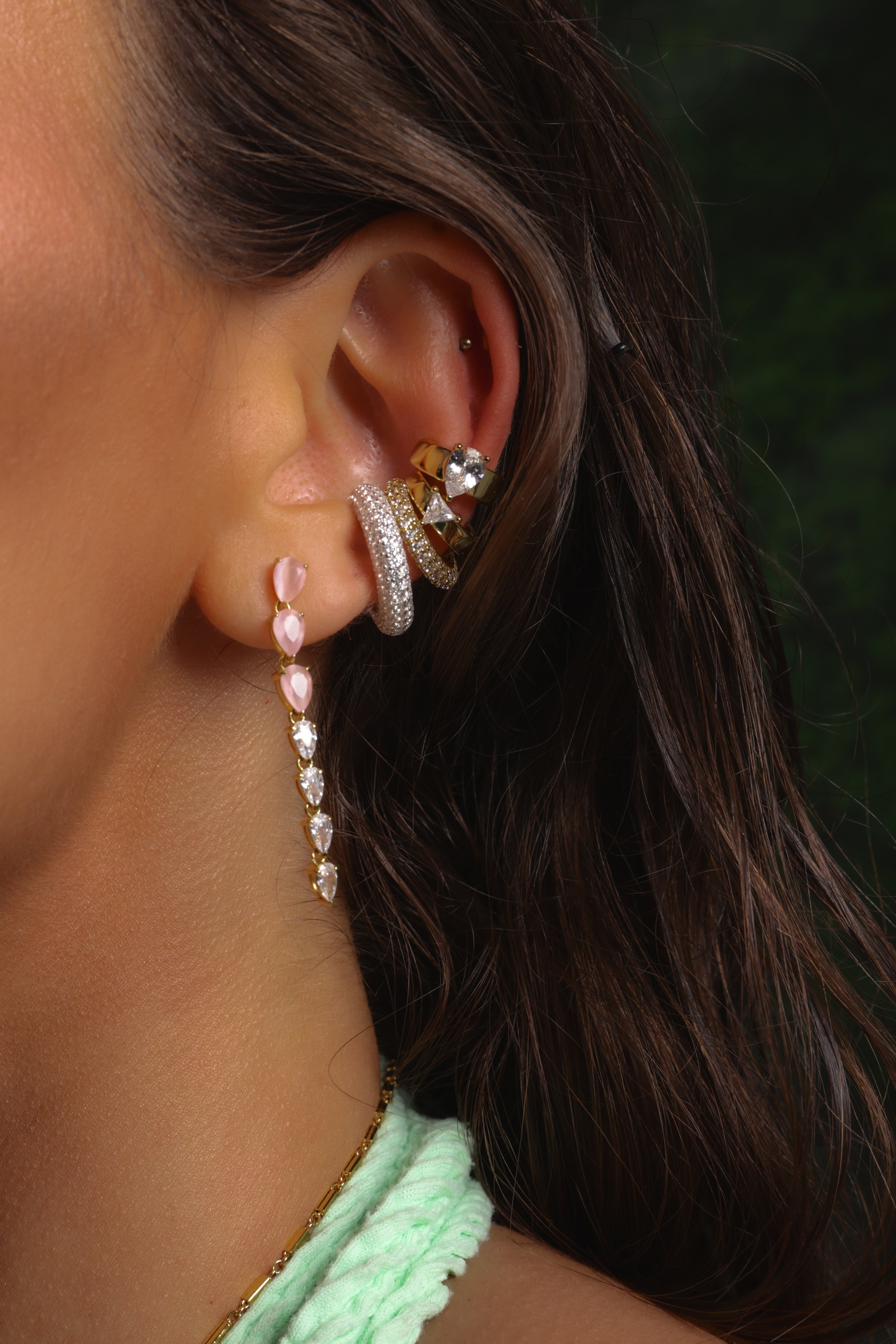 Silver Bumba Ear Cuff كبسة أذن بومبا فضي