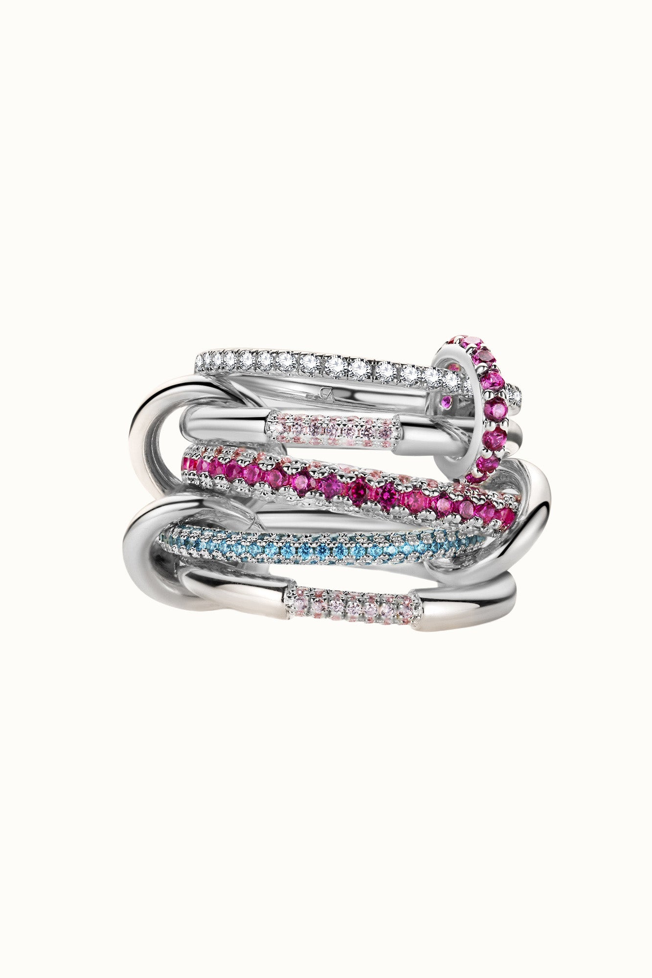 Ivy Locked Ring Silver خاتم آيفي المقفل الفضي
