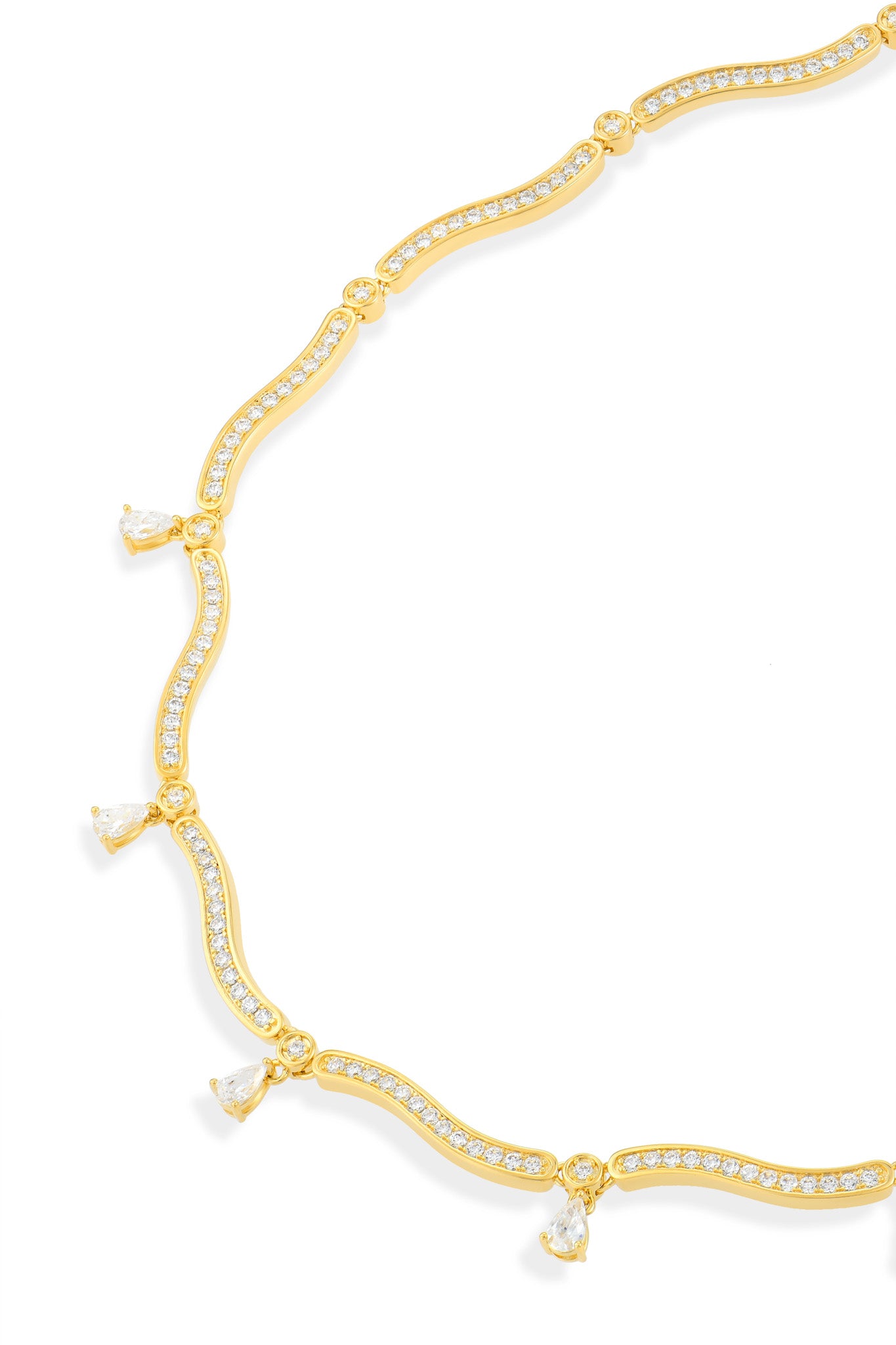 Dune Mirage Drops Necklace - Gold