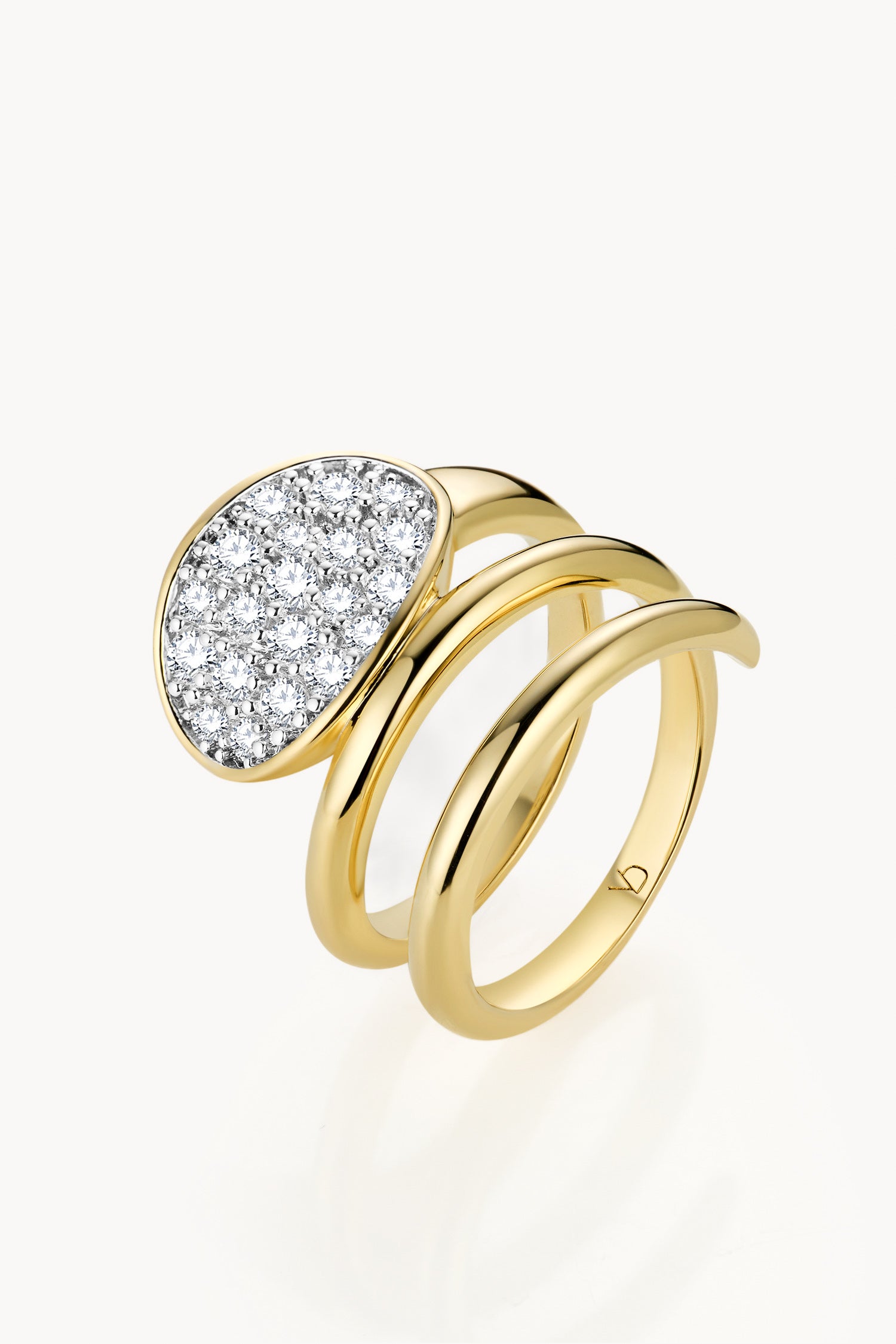 Dune Oval Frost Pinky Ring