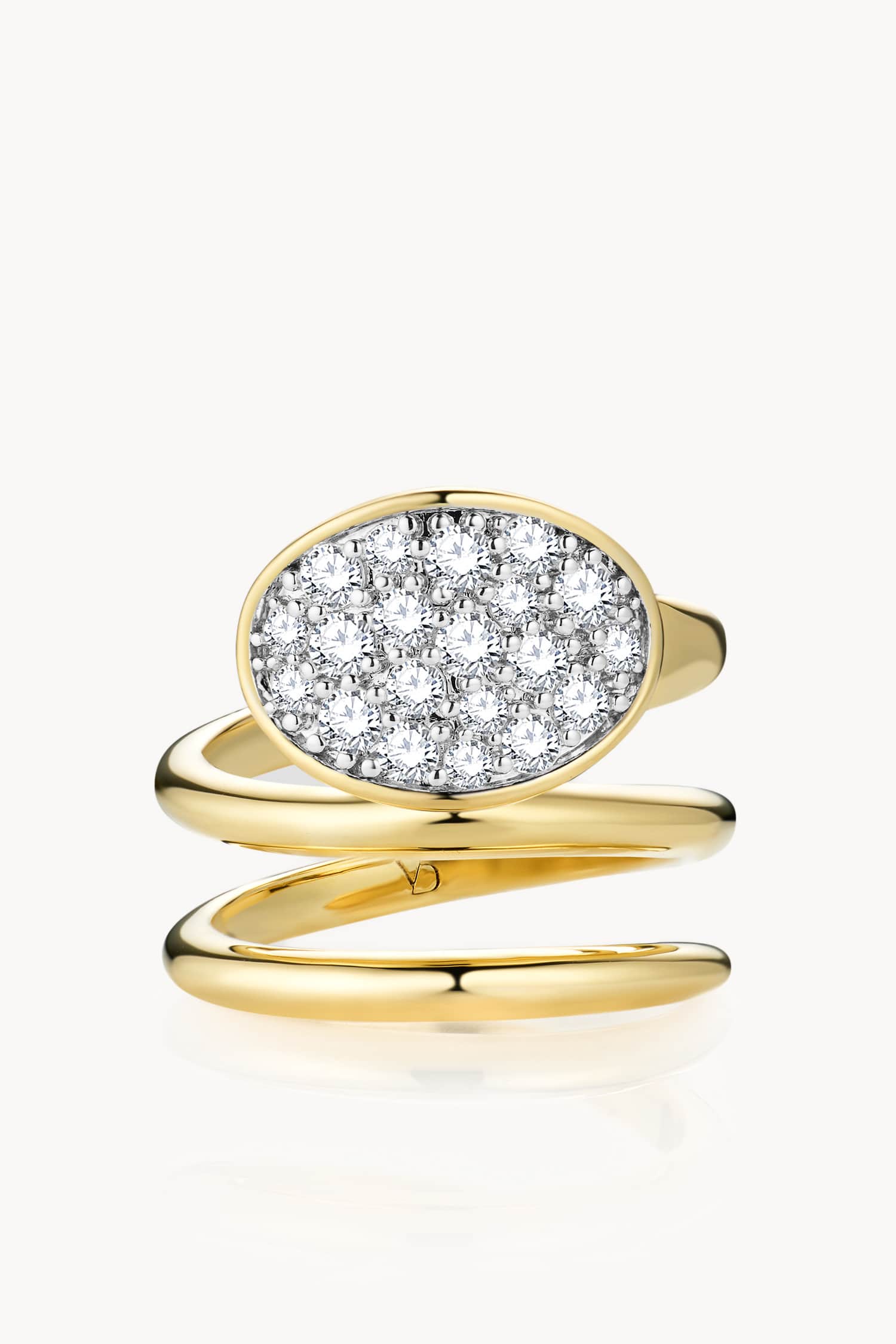 Dune Oval Frost Pinky Ring