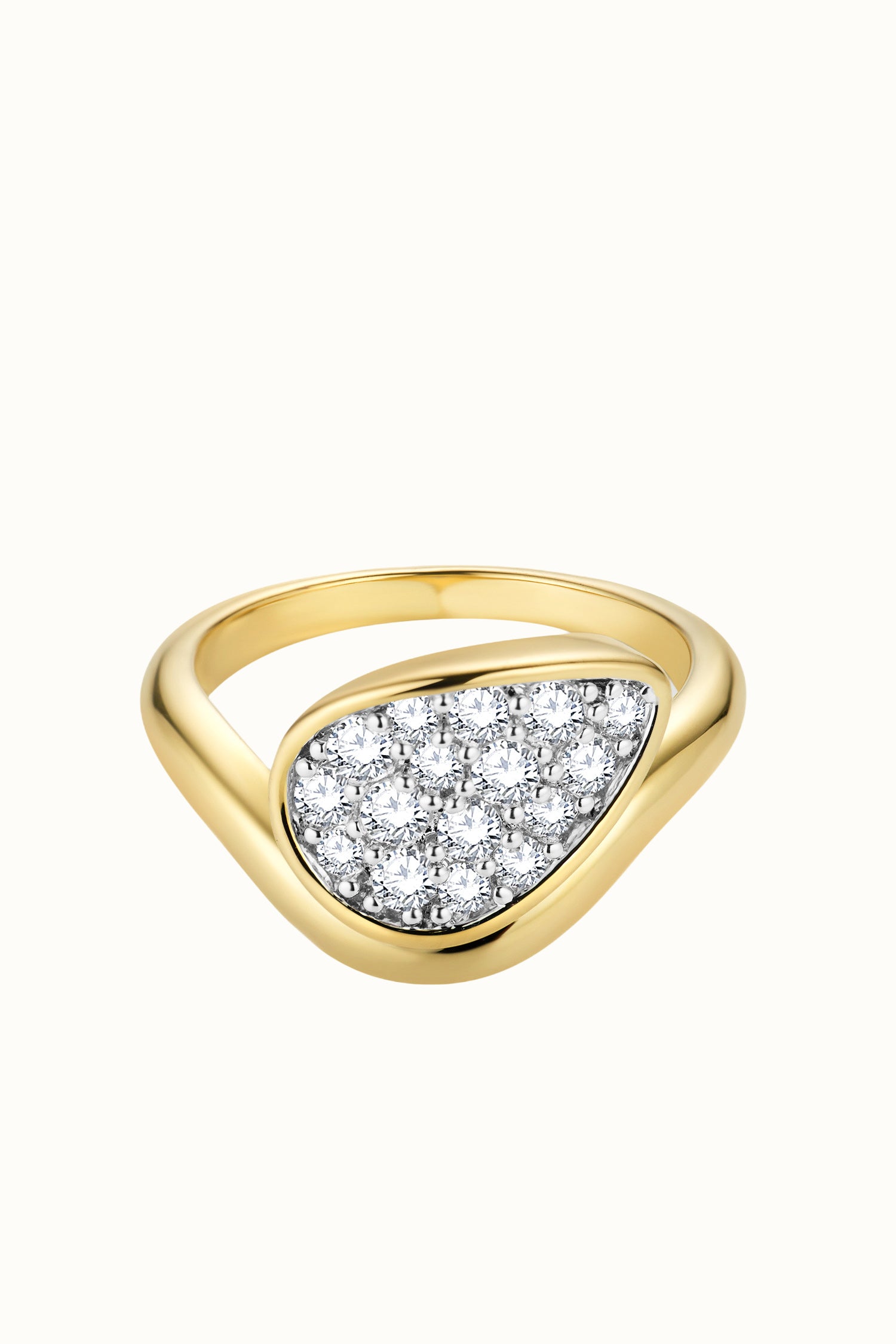 Dune Teardrop Frost Pinky Ring