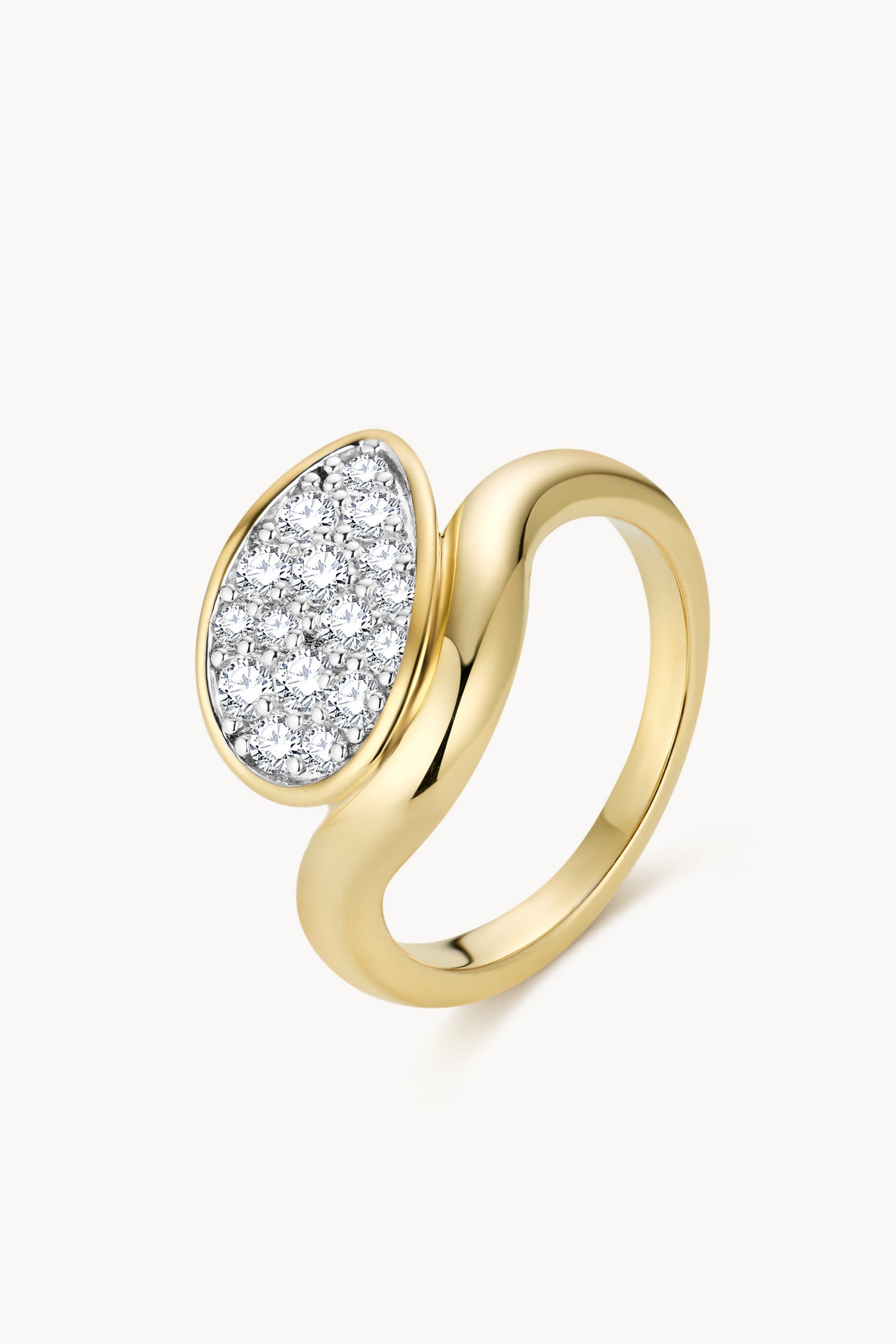 Dune Teardrop Frost Pinky Ring