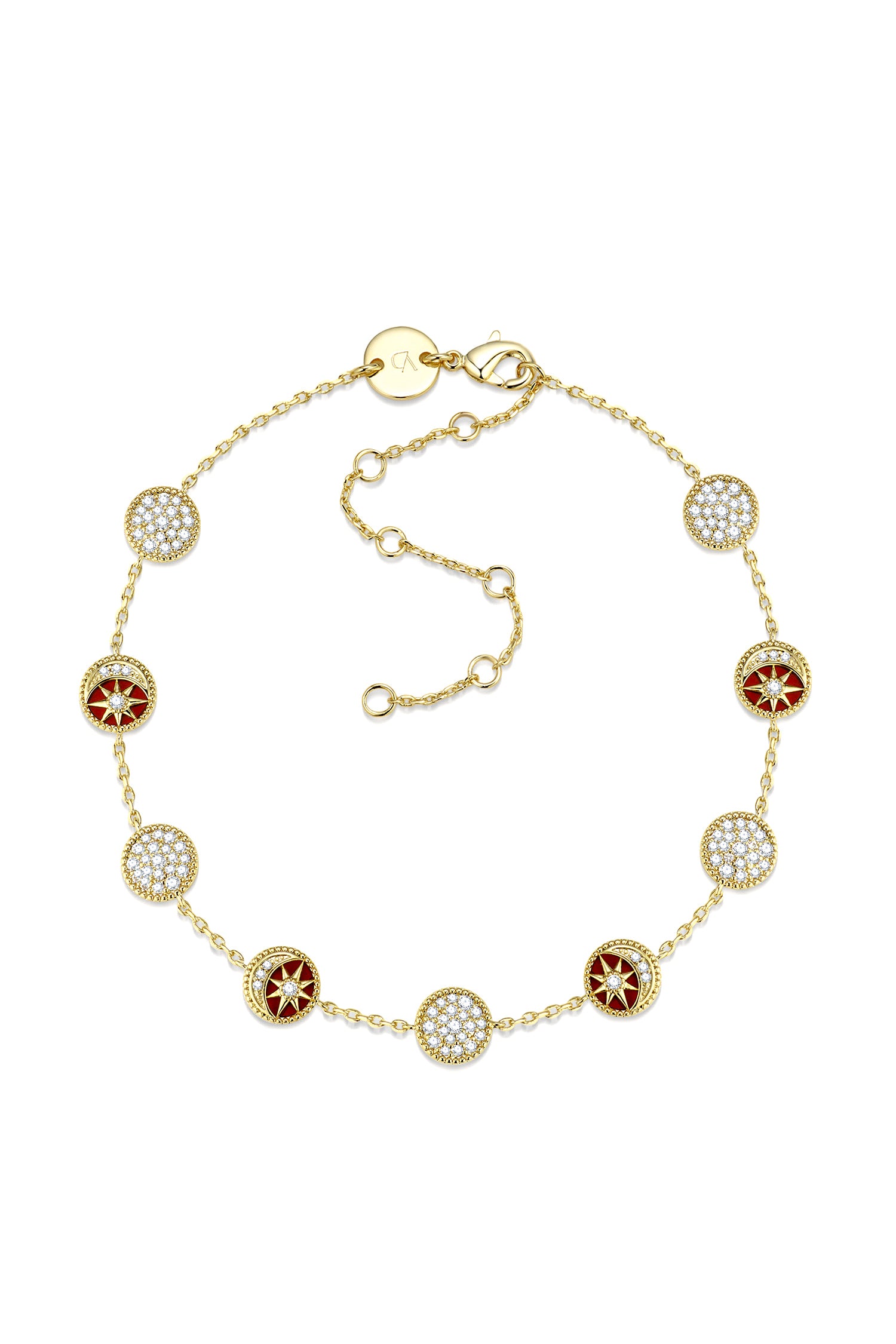 Desert Tale Anklet - Red Jasper