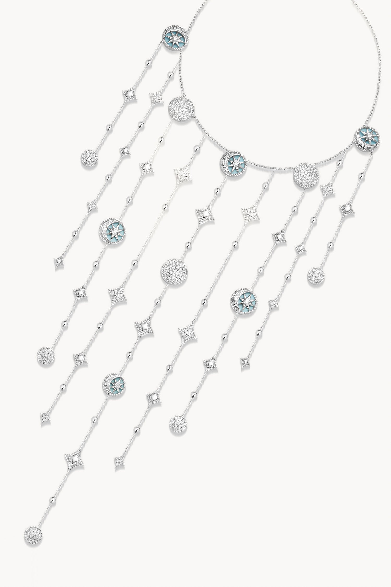 Desert Tale Rain Necklace - Sama Blue