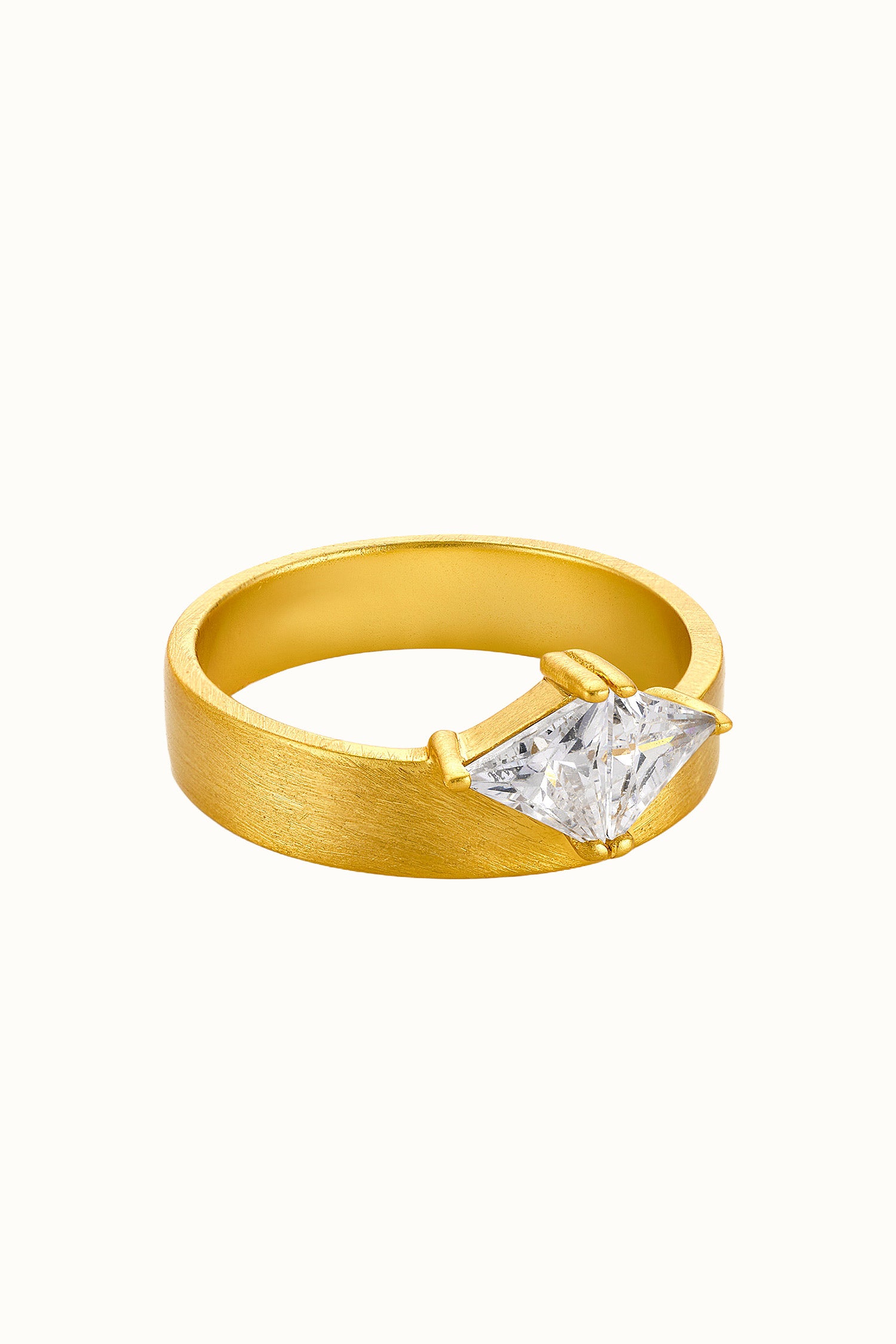 Pyramid Matte Ring