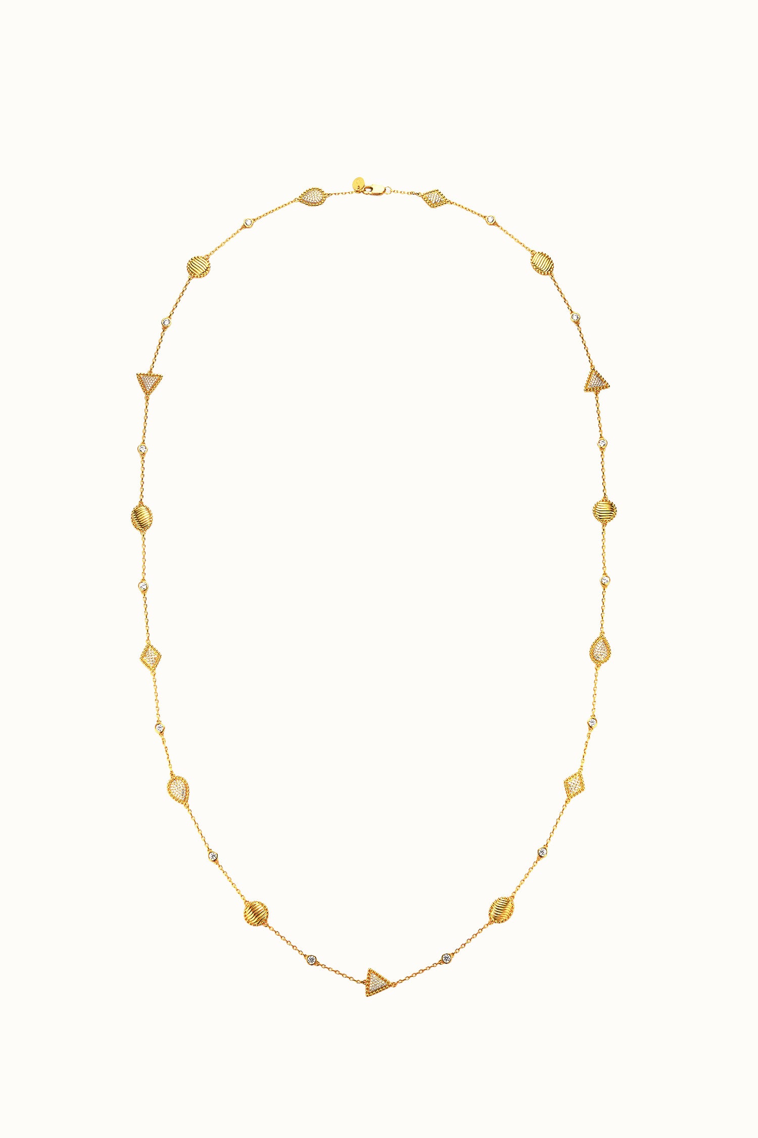 Rumi Multishape Long Necklace عقد رومي طويل متعدد الأشكال