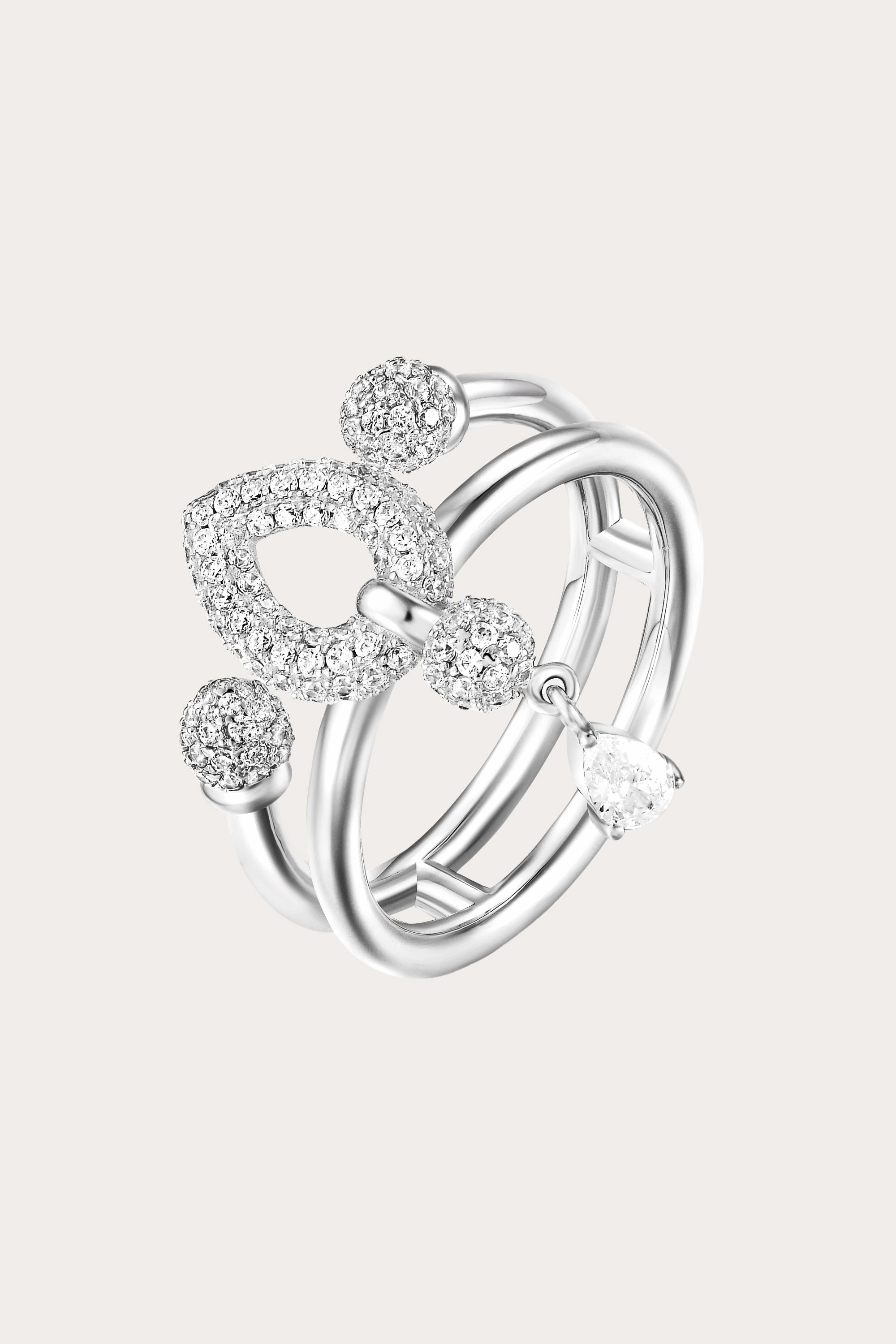 Defiant Drop Ring White i
