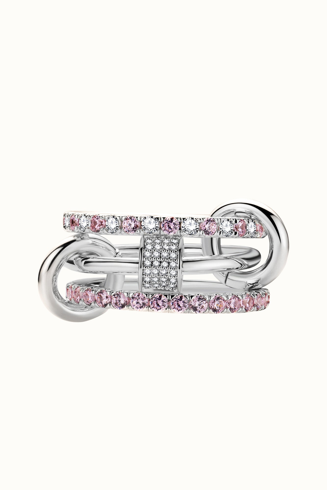 Sai Locked Ring Silver خاتم ساي لوكد فضي