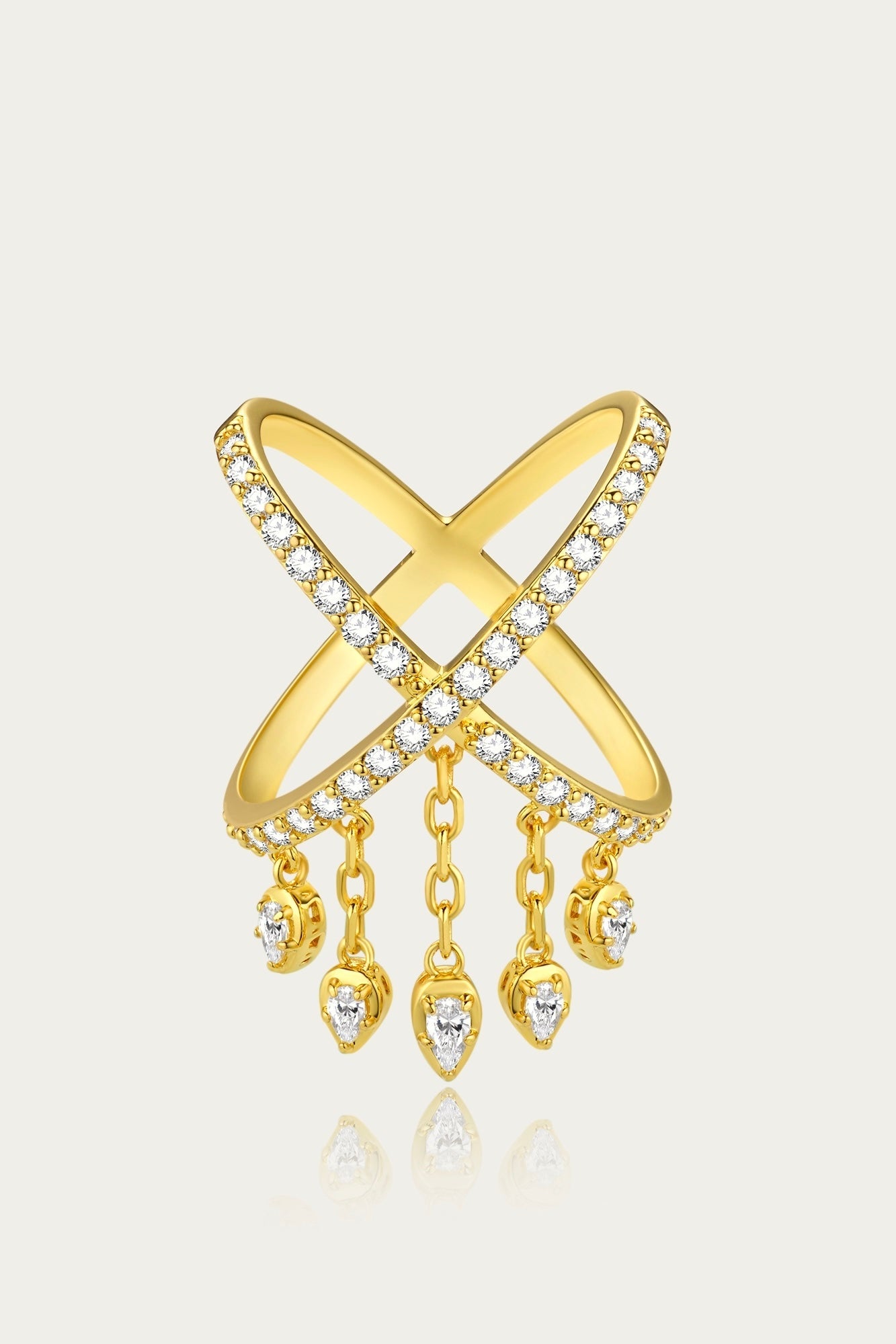 Samara Crossed Ring