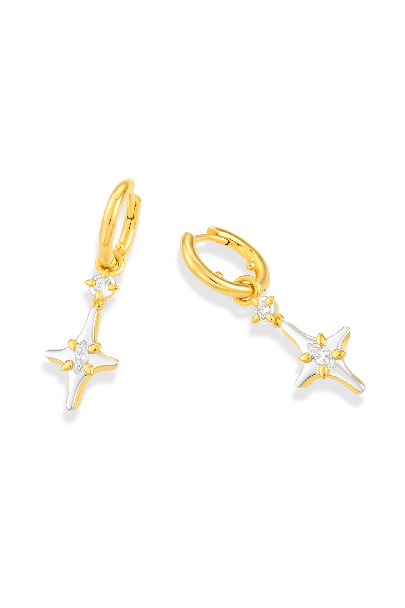 Sparkle Slim Hoop Earrings