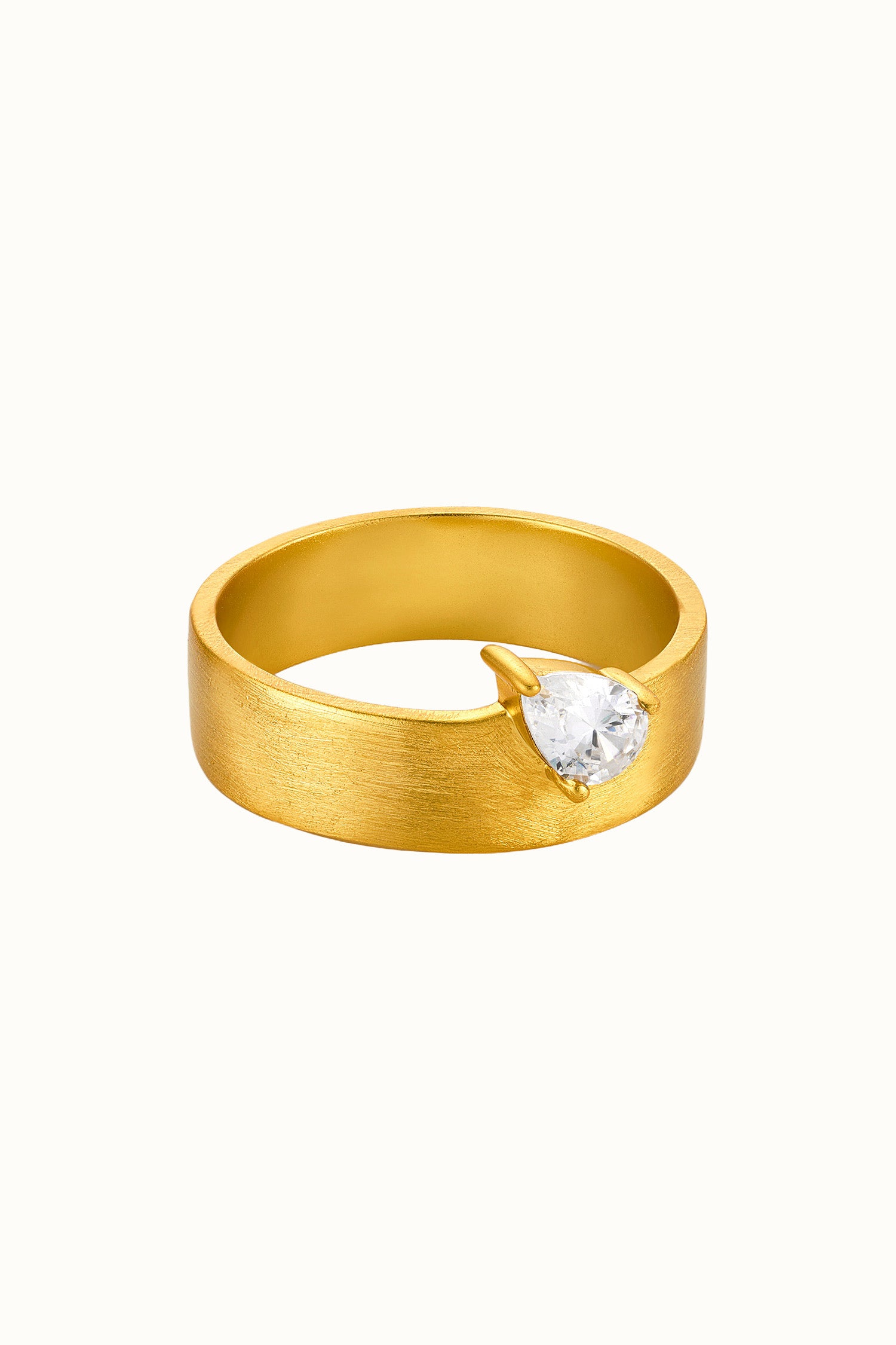 Teardrop Matte Ring