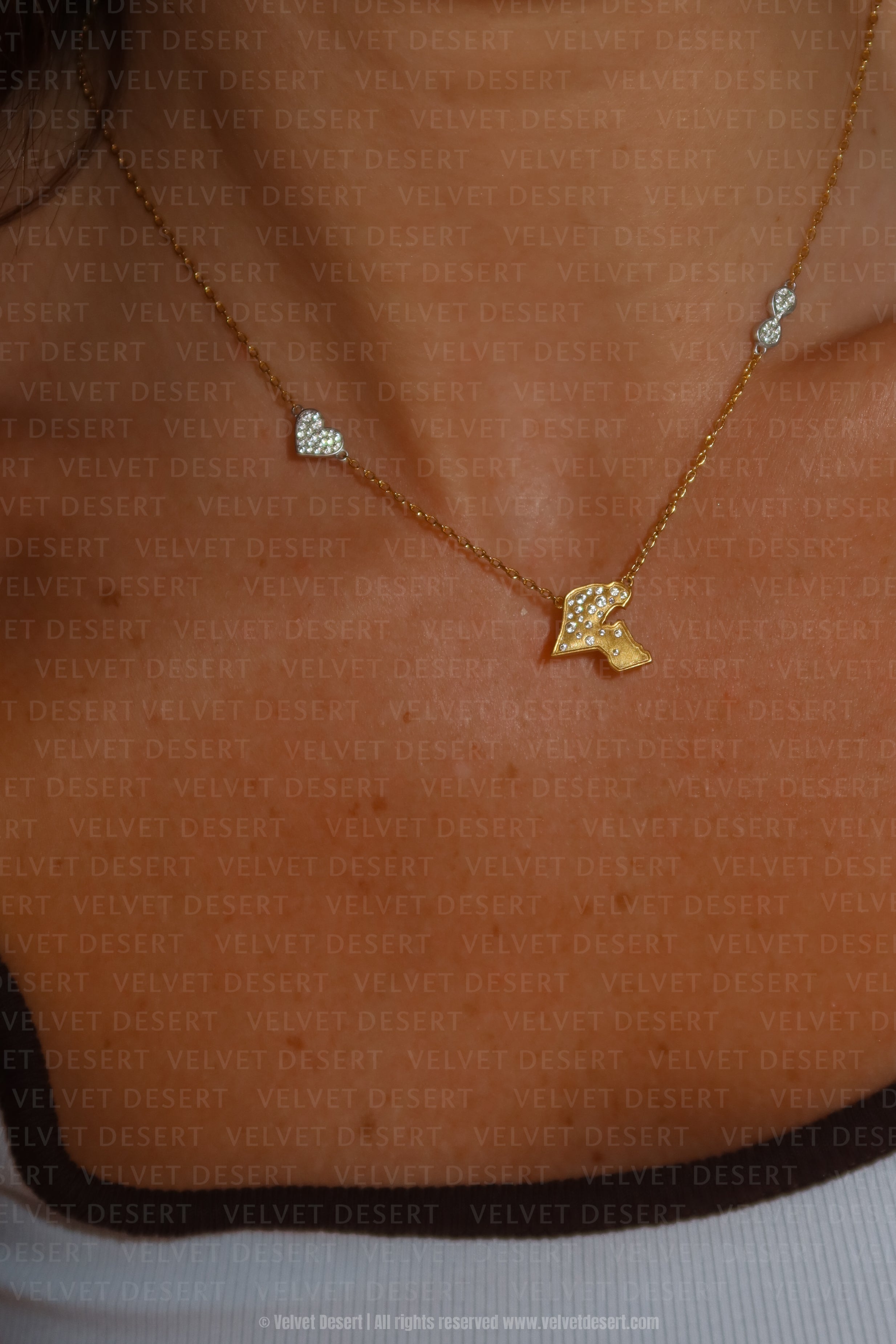 Map Outline Charm
