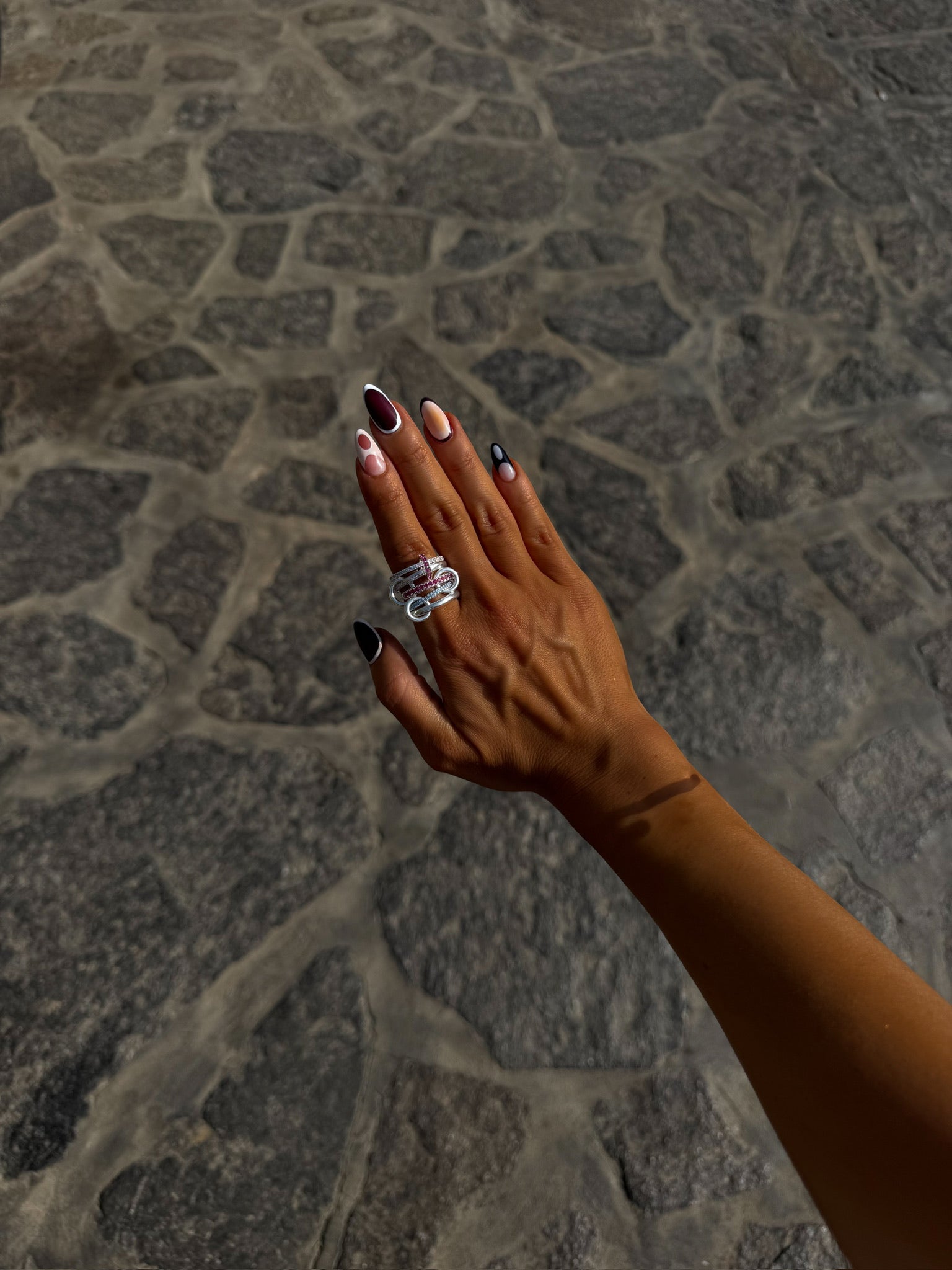 Ivy Locked Ring Silver