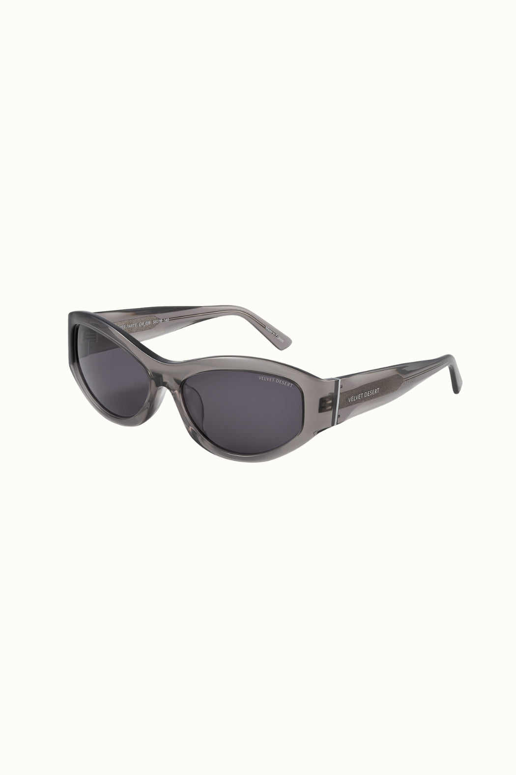 After Party Acetate Sunglasses TRANSPARENT SLATE GREY