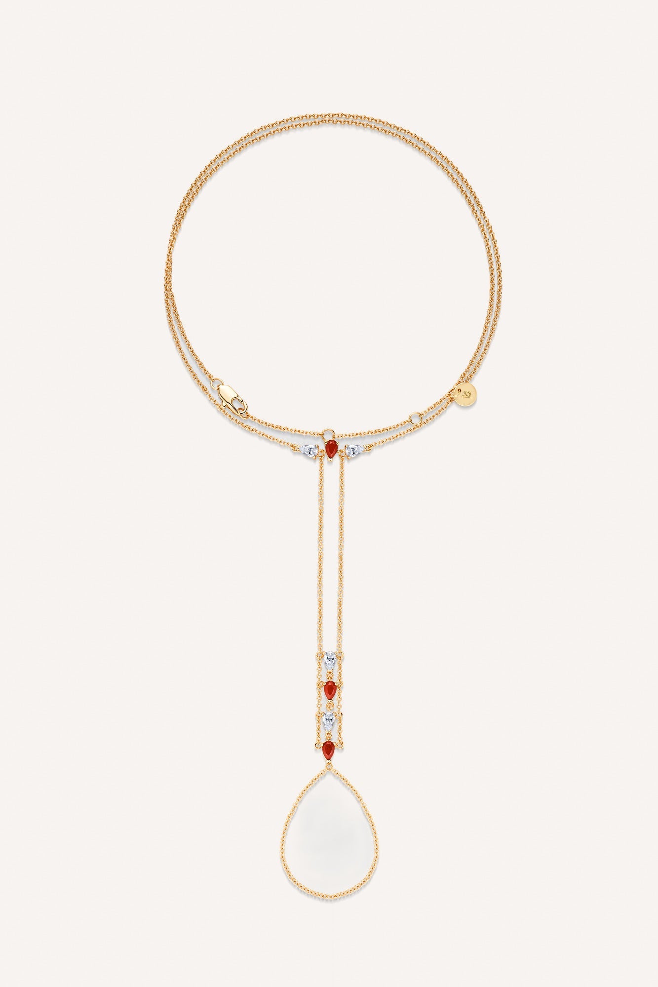 Mistress of the Night Hand chain - Red Jasper  سلسلة يد ميسترس أوف ذا نايت – ريد جاسبر