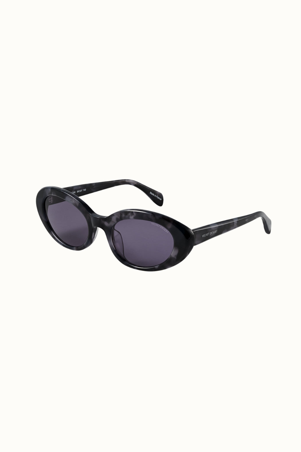 Cat Oval Acetate Sunglasses BLACK HAVANA