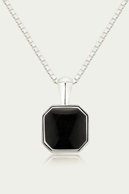   Ain AL Sagr Square Pendant Necklace  قلادة عين الصقر المربعة