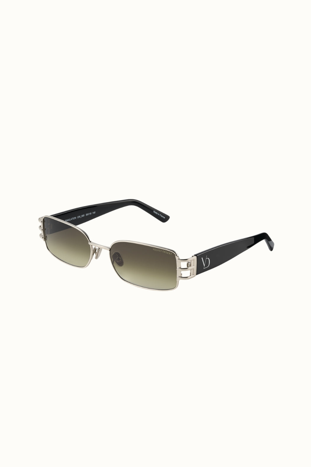 Simulator Metal Frame Sunglasses KHAKI OMBRE LENSES