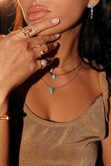 Persian Turquoise Charm Necklace