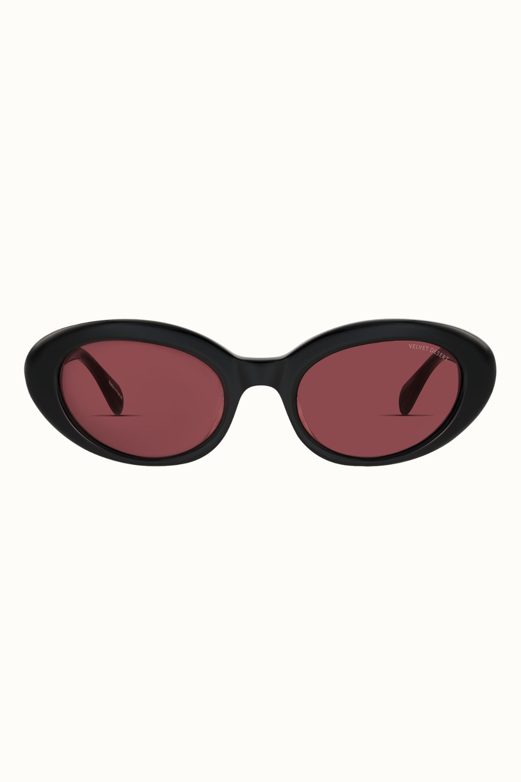 Cat Oval Acetate Sunglasses BLACK