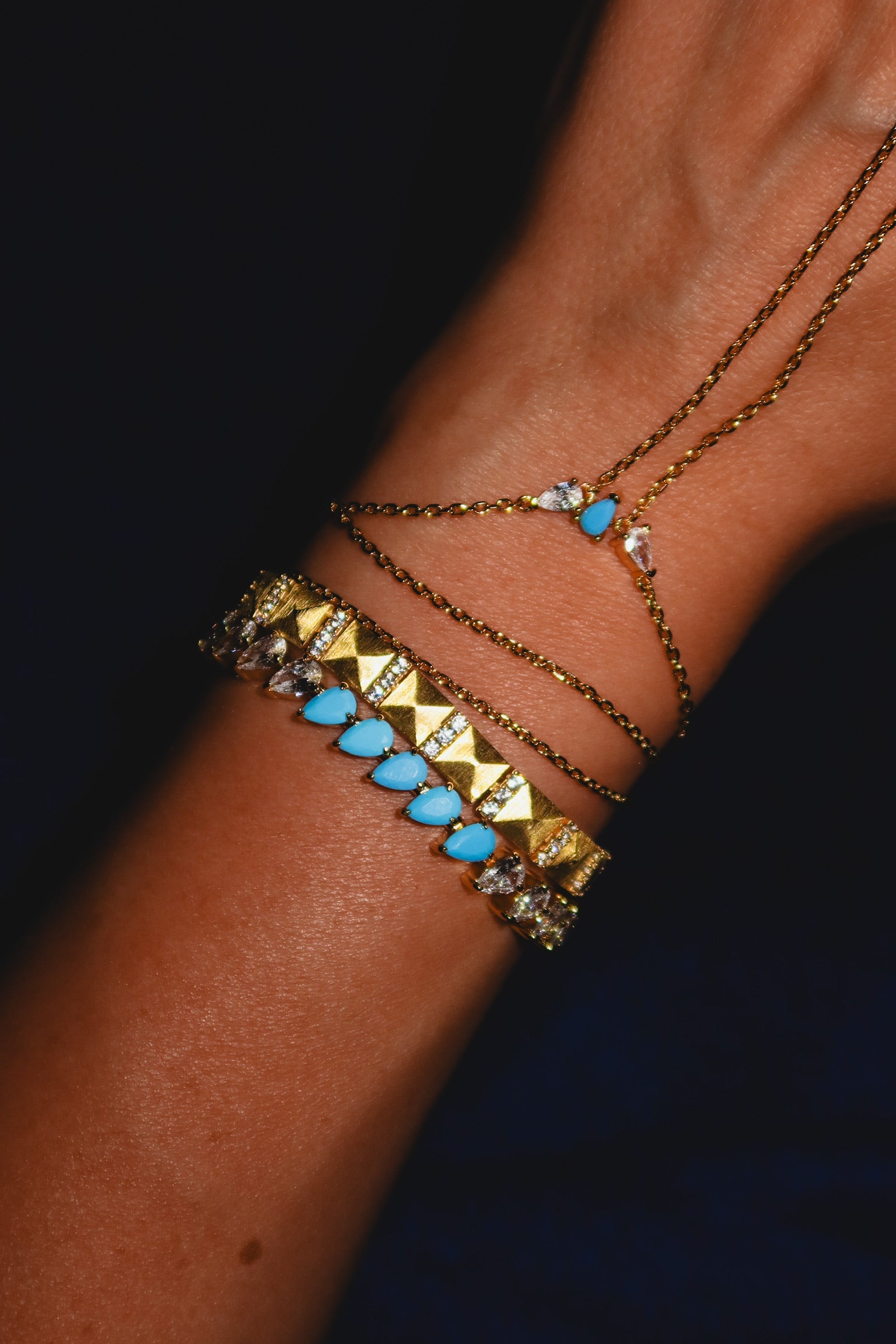 Persian Turquoise Eternity Bracelet