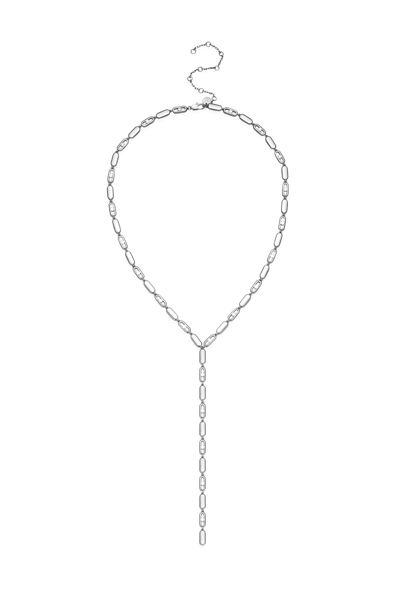 Toulouse Silver Drop Necklace عقد تولوز فضي متدلّي