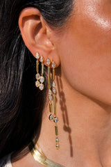 Lia Hex Drop Earrings Small