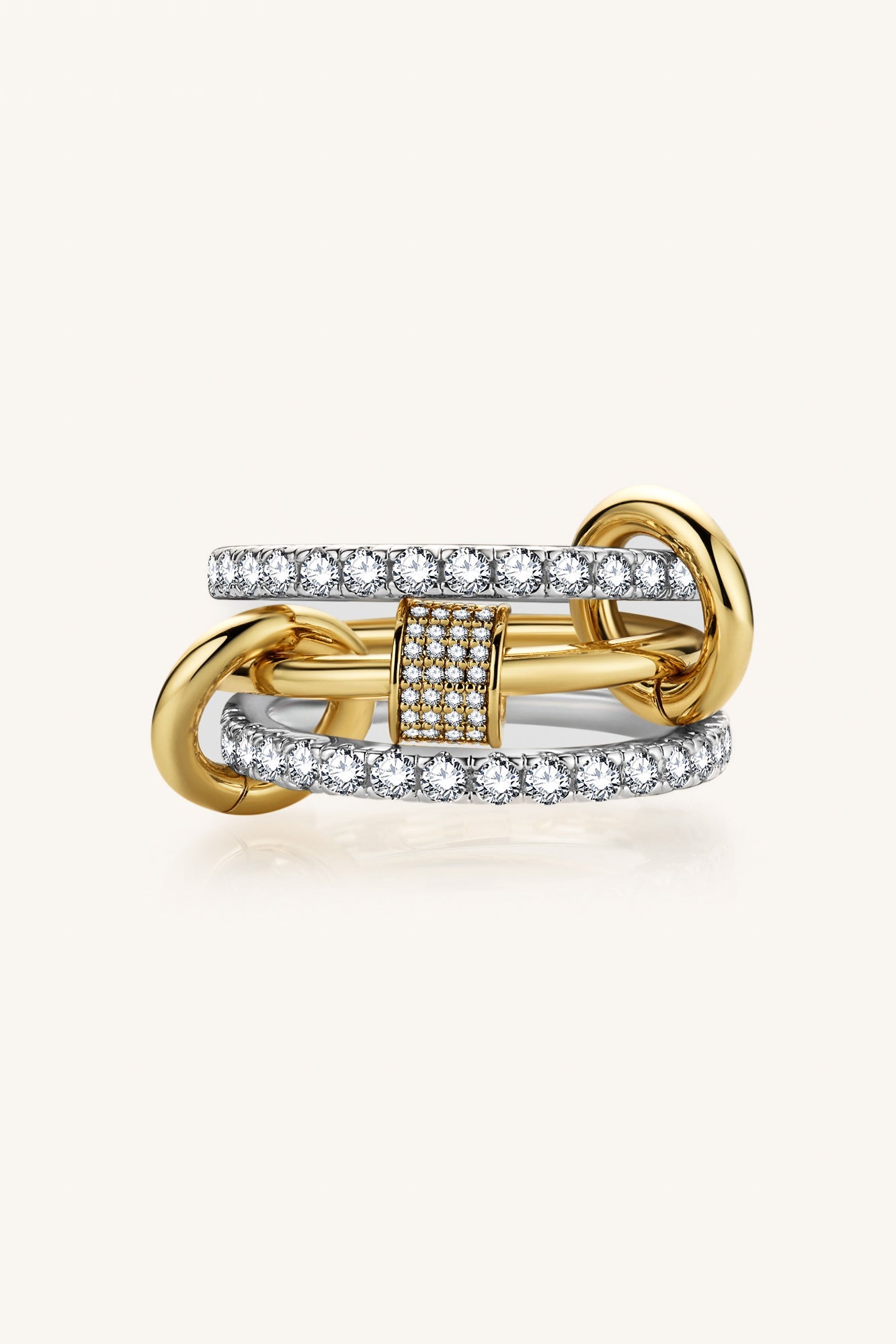 Sai Locked Ring Multiplated    خاتم ساي لوكد مطلي متعدد الطبقات