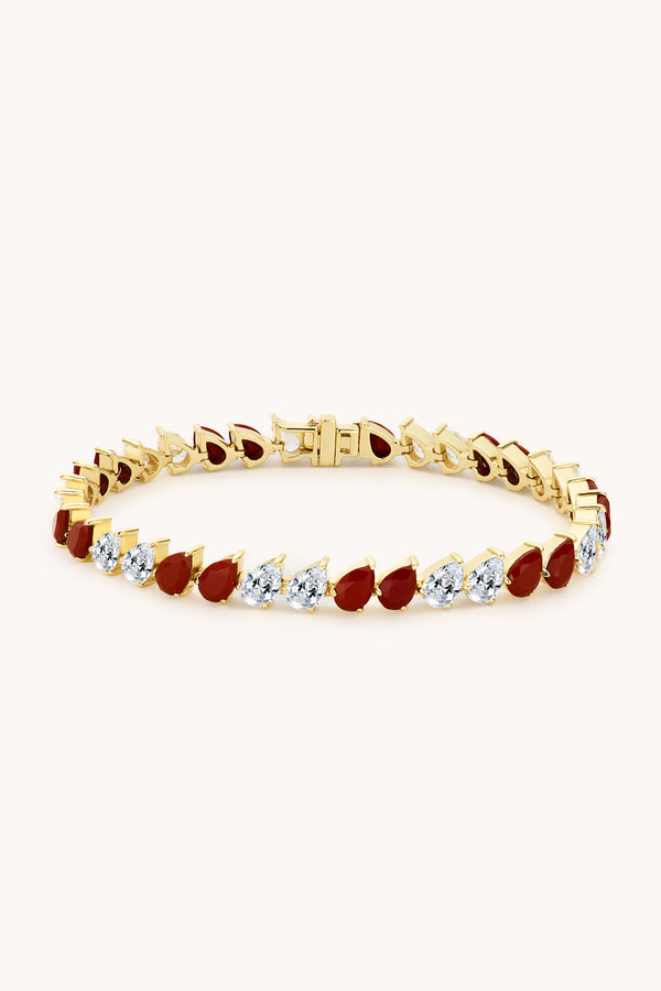 Red Jasper Eternity Bracelet