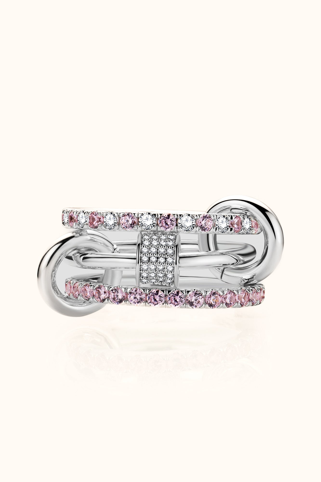Sai Locked Ring Silver    خاتم ساي لوكد فضي