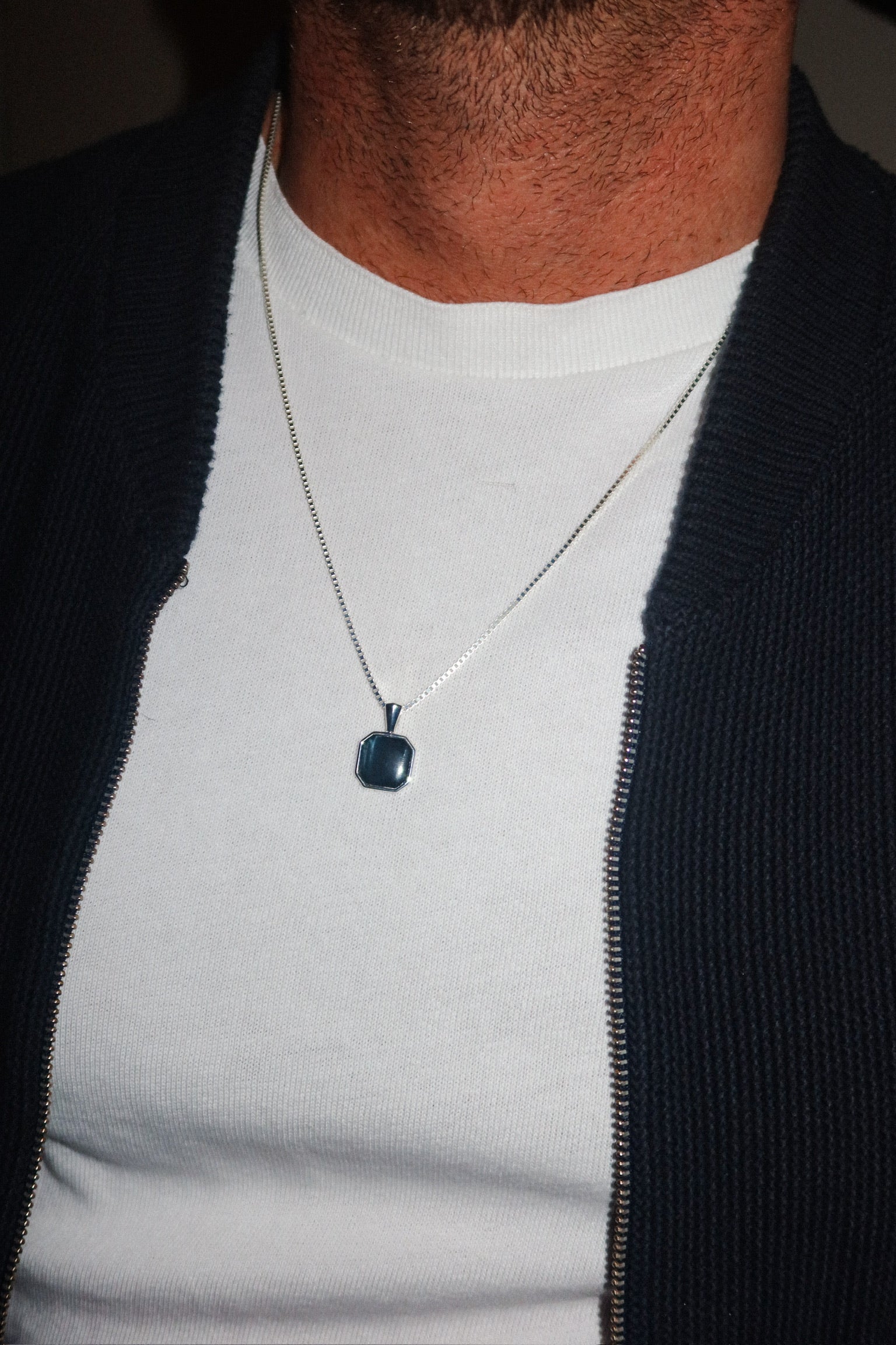   Ain AL Sagr Square Pendant Necklace  عقد قلادة مربعة عين الصقر