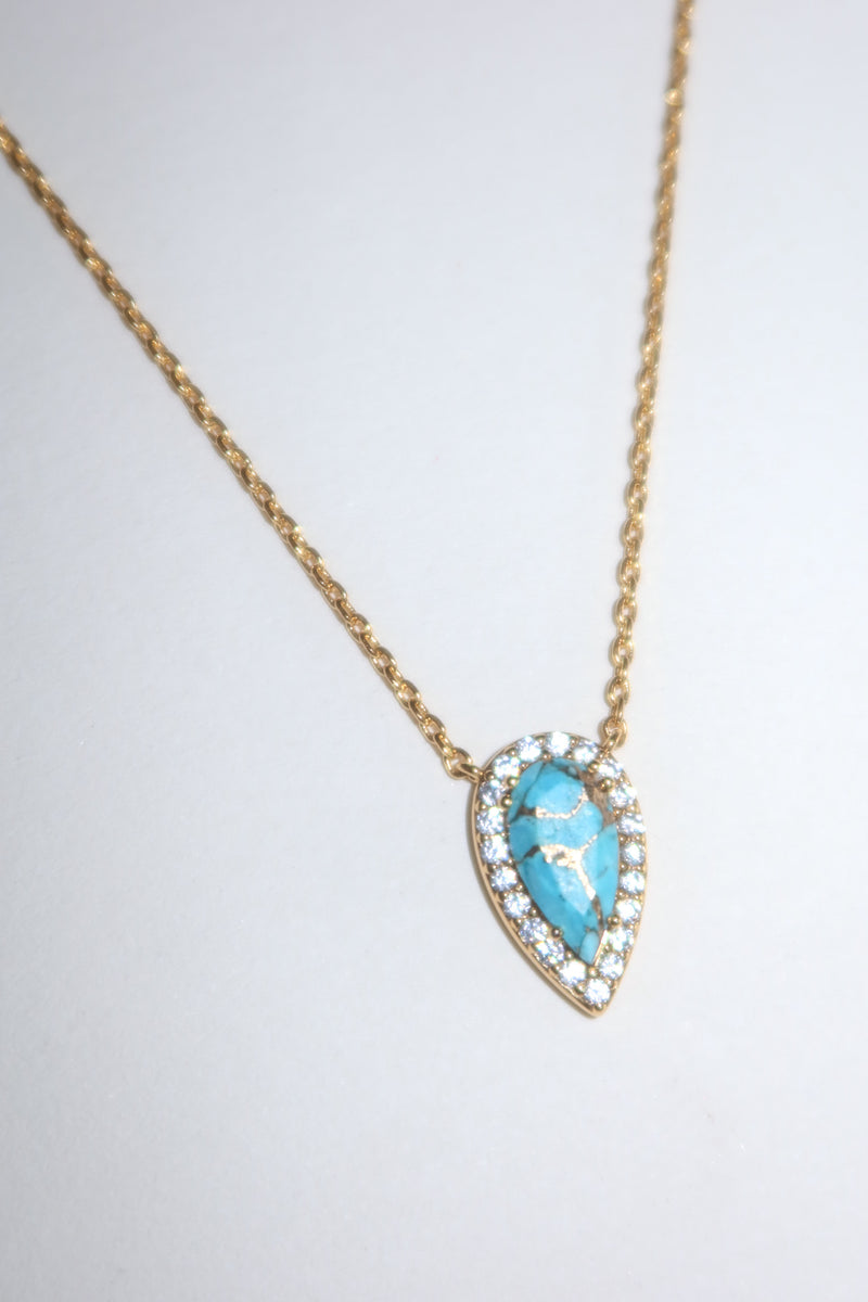 Persian Turquoise Pendant Necklace