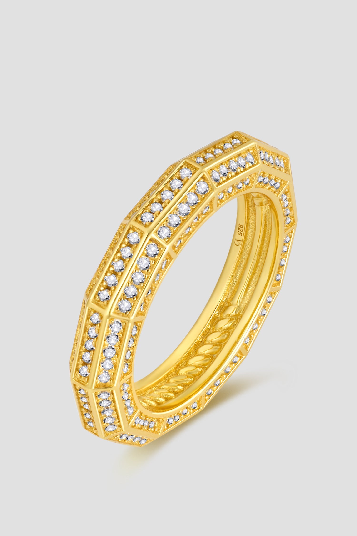 Hex Pavé Ring خاتم بافيه هيكس 