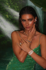 Mara Lapis Emerald Necklace