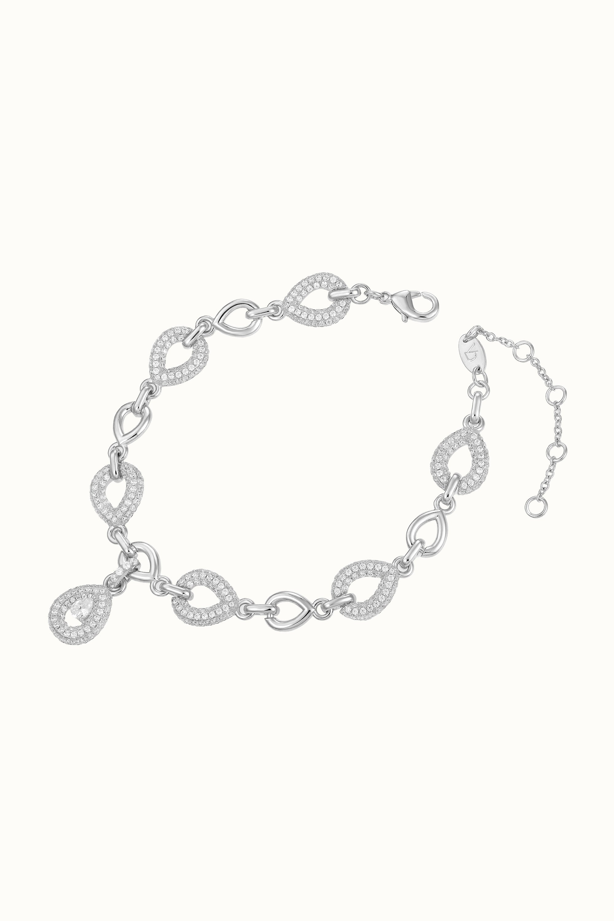 Defiant Chain Bracelet White