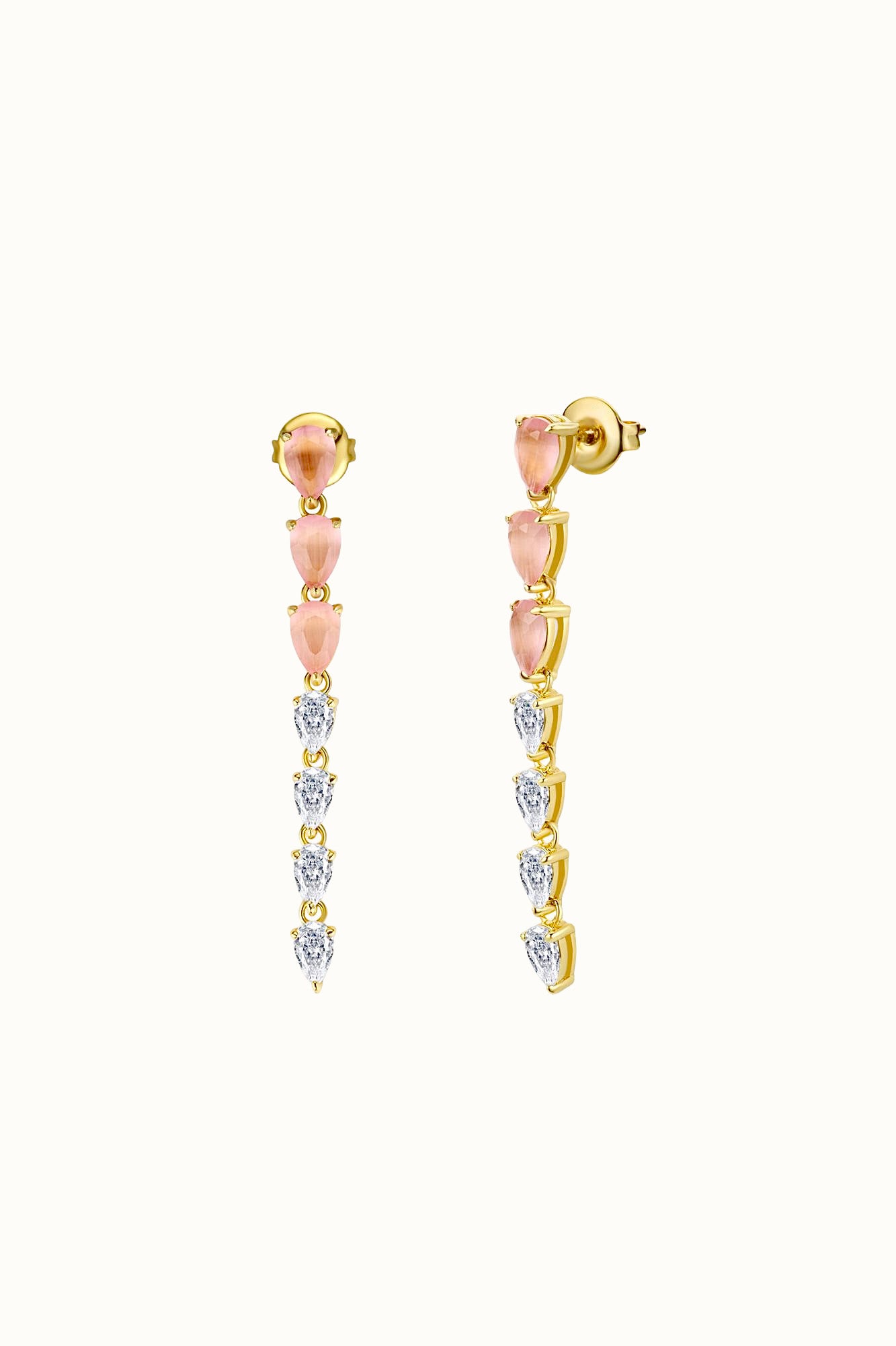 Cat Eye Stone Drop Earring قرط دروب بحجر عين القط 