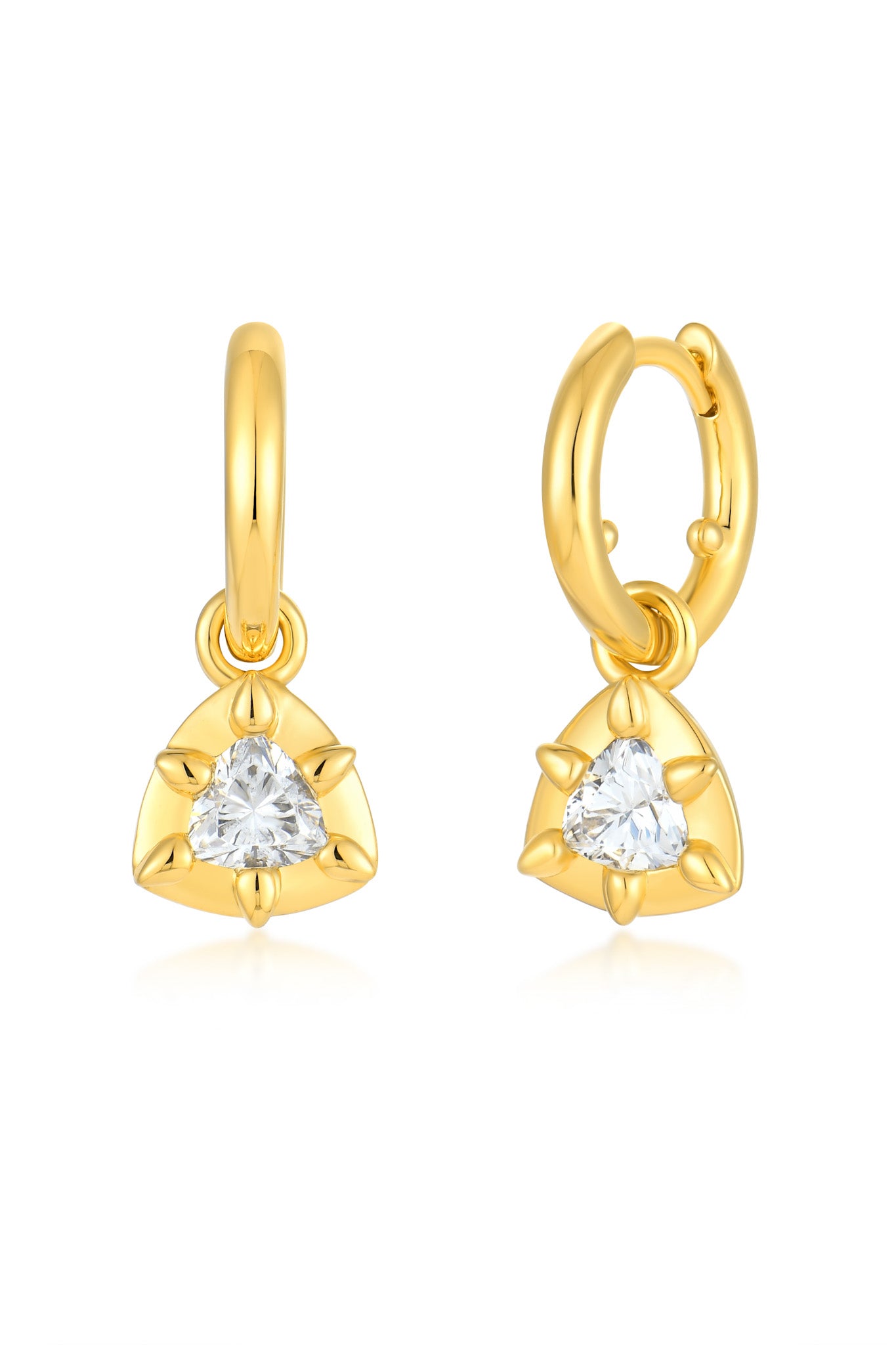 Dona Hoop Gold Earrings