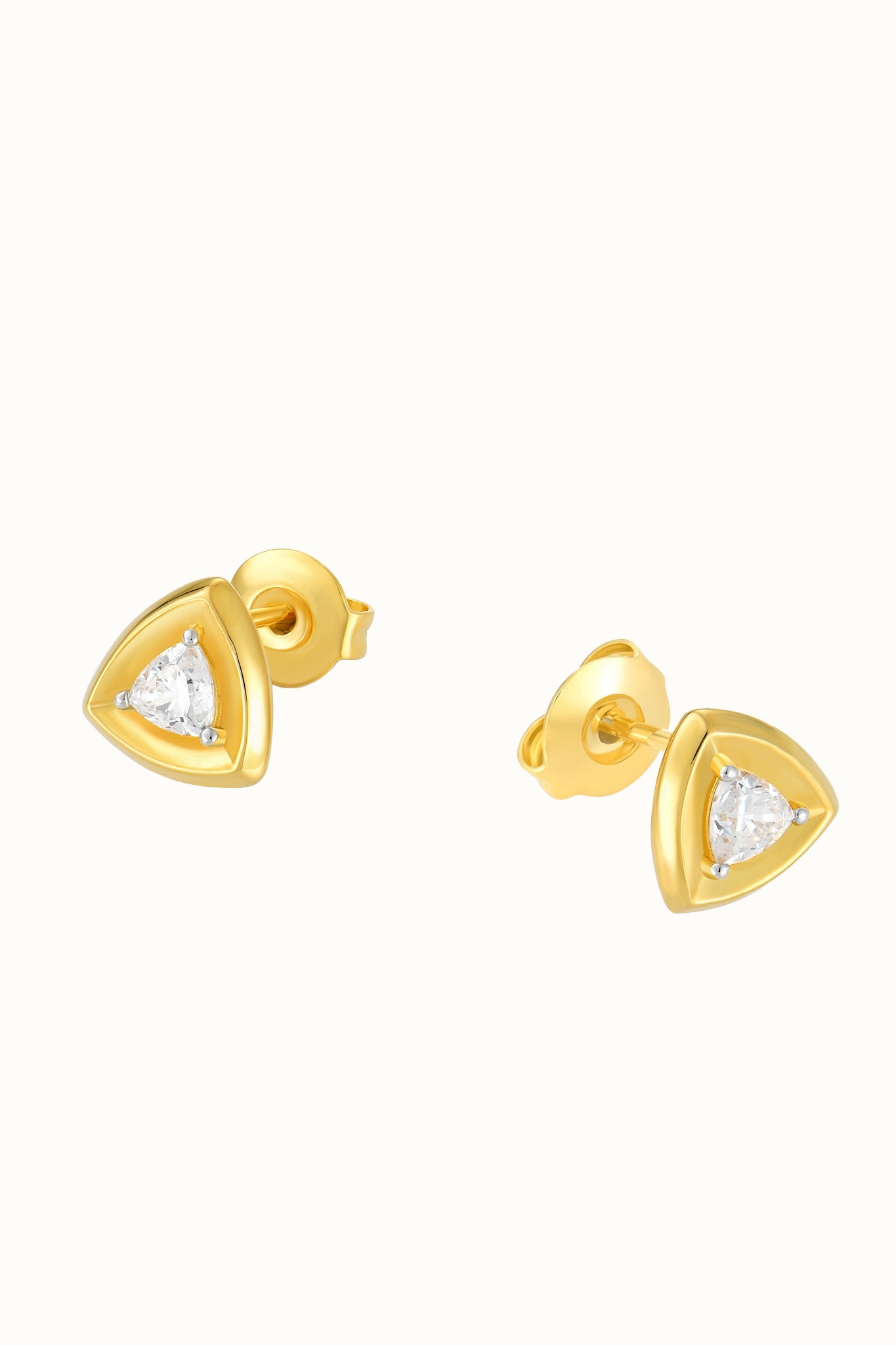 Dona Plate Gold Stud