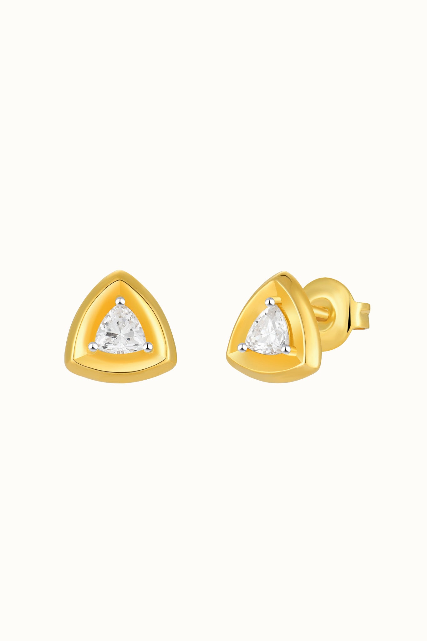 Dona Plate Gold Stud