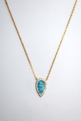 Persian Turquoise Pendant Necklace