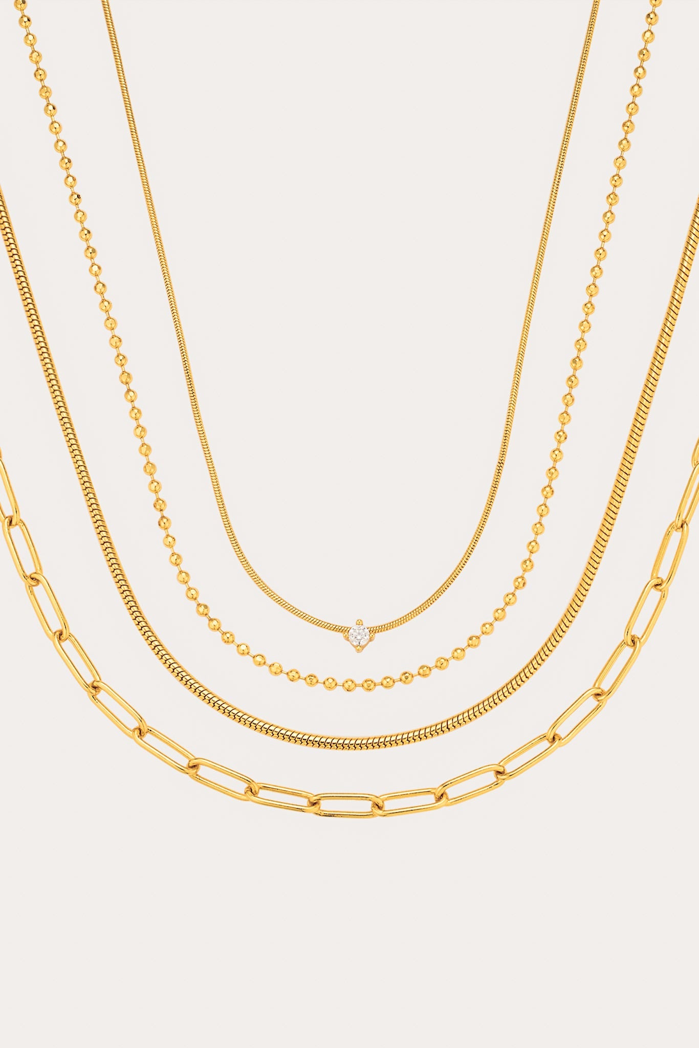 Lima Chain Necklace Set طقم عقد سلسلة ليما