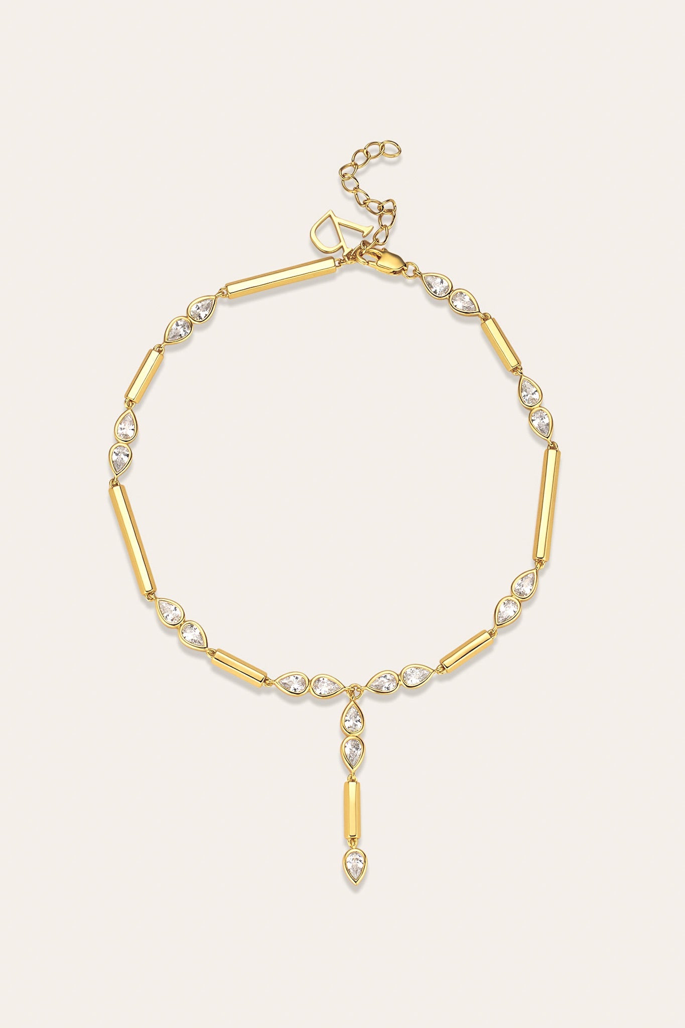Lia Hex Drop Anklet خلخال ليا سداسي متدلي